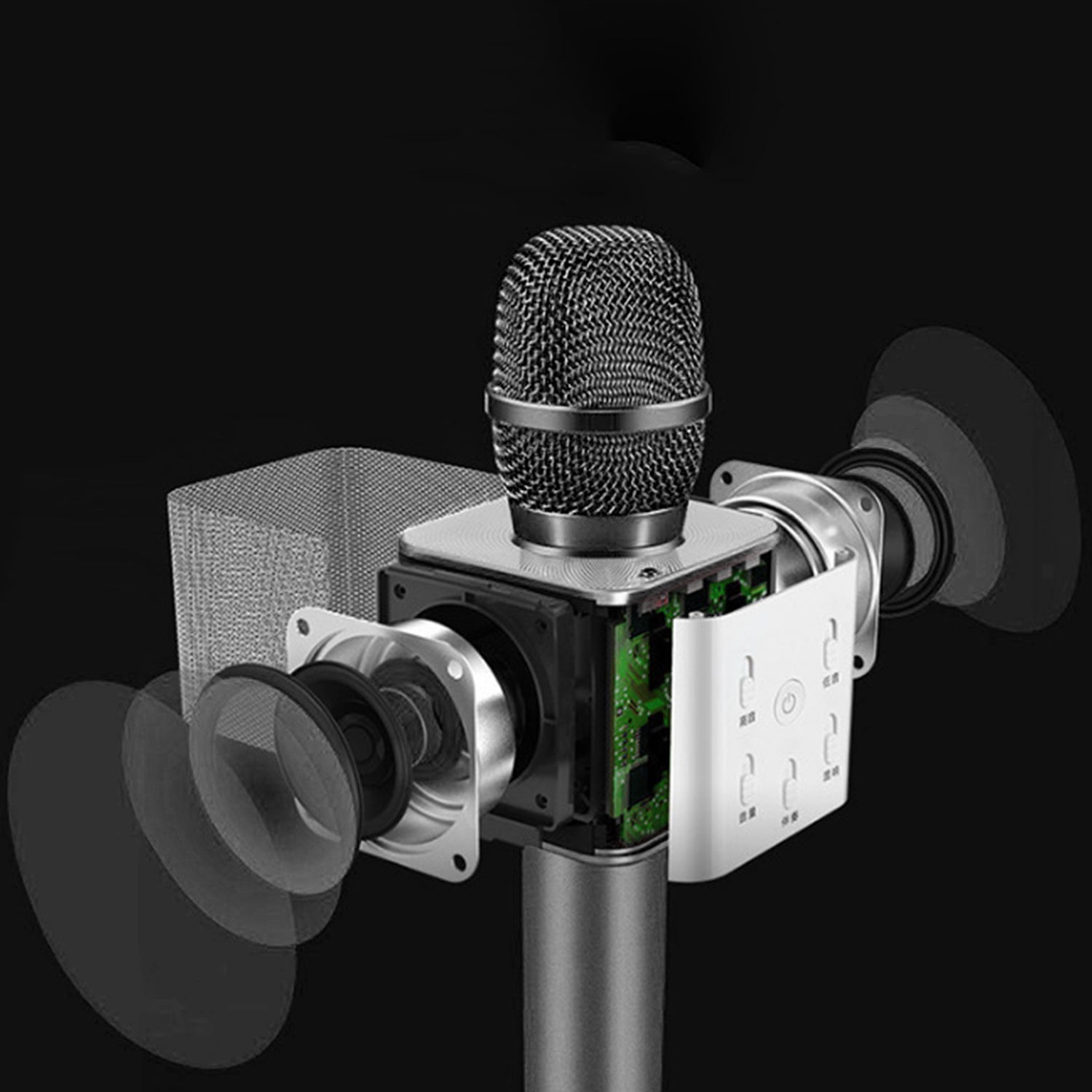 Wireless Multiuse Microphone, bluetooth speaker, and Recording for iPhone / Android