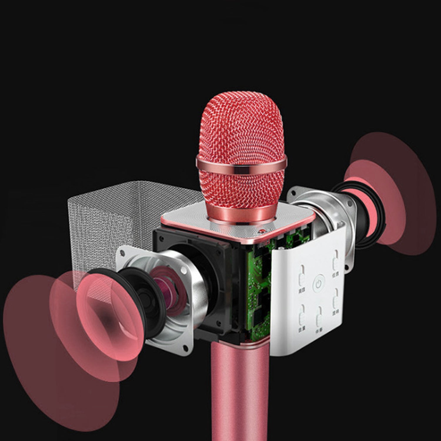 Wireless Multiuse Microphone, bluetooth speaker, and Recording for iPhone / Android