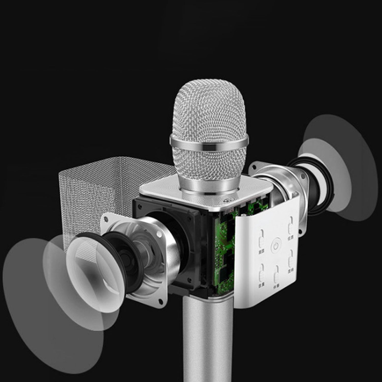 Wireless Multiuse Microphone, bluetooth speaker, and Recording for iPhone / Android