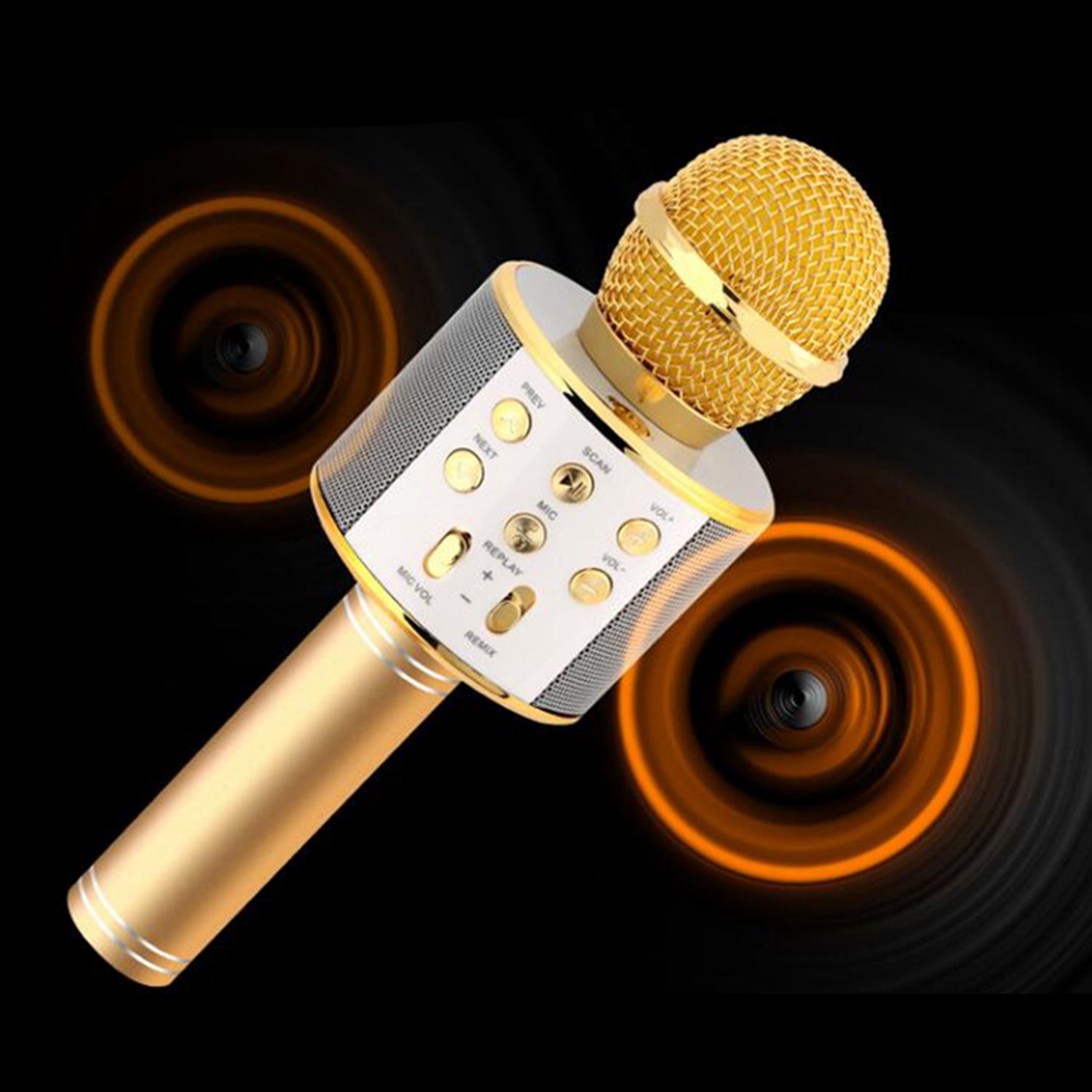 Wireless Multiuse Microphone, bluetooth speaker, and Recording for iPhone / Android