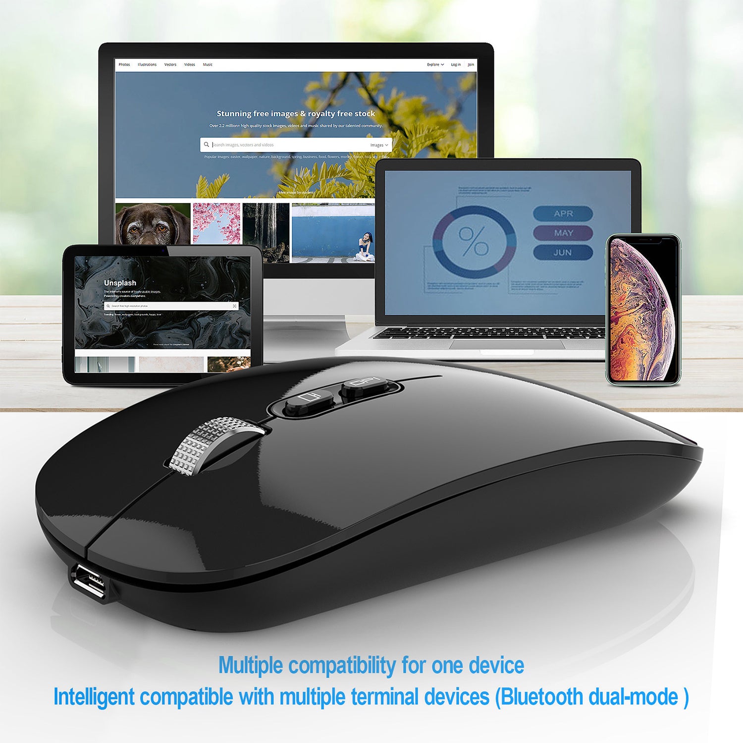 Wireless Mouse Bluetooth dual-mode