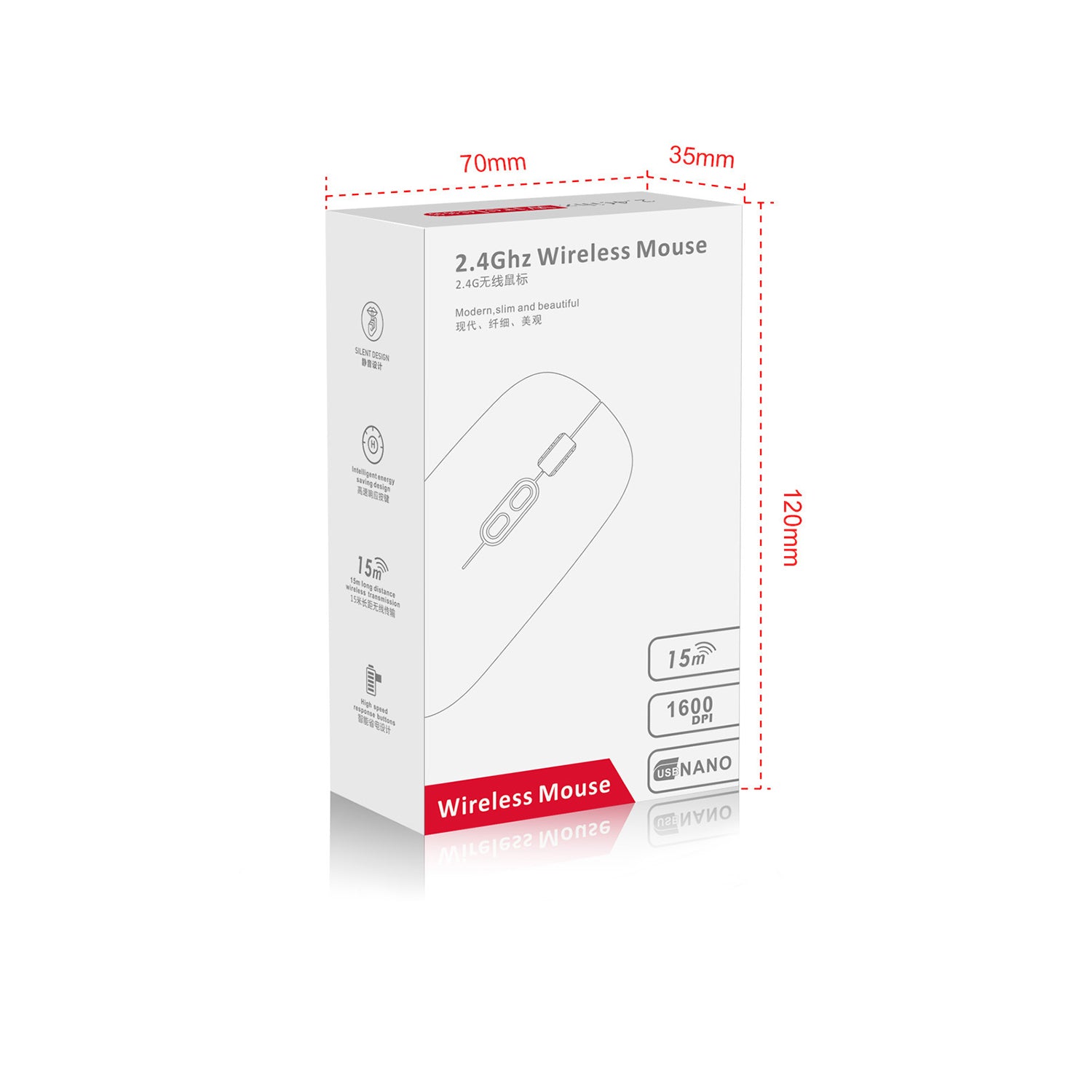 Wireless Mouse Bluetooth dual-mode