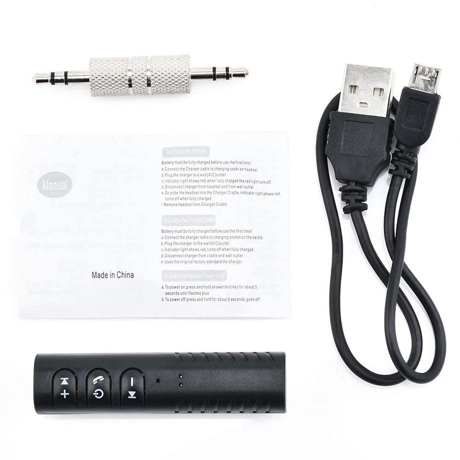 Mini Wireless Bluetooth Receiver Portable Aux Audio Receiver Adapter