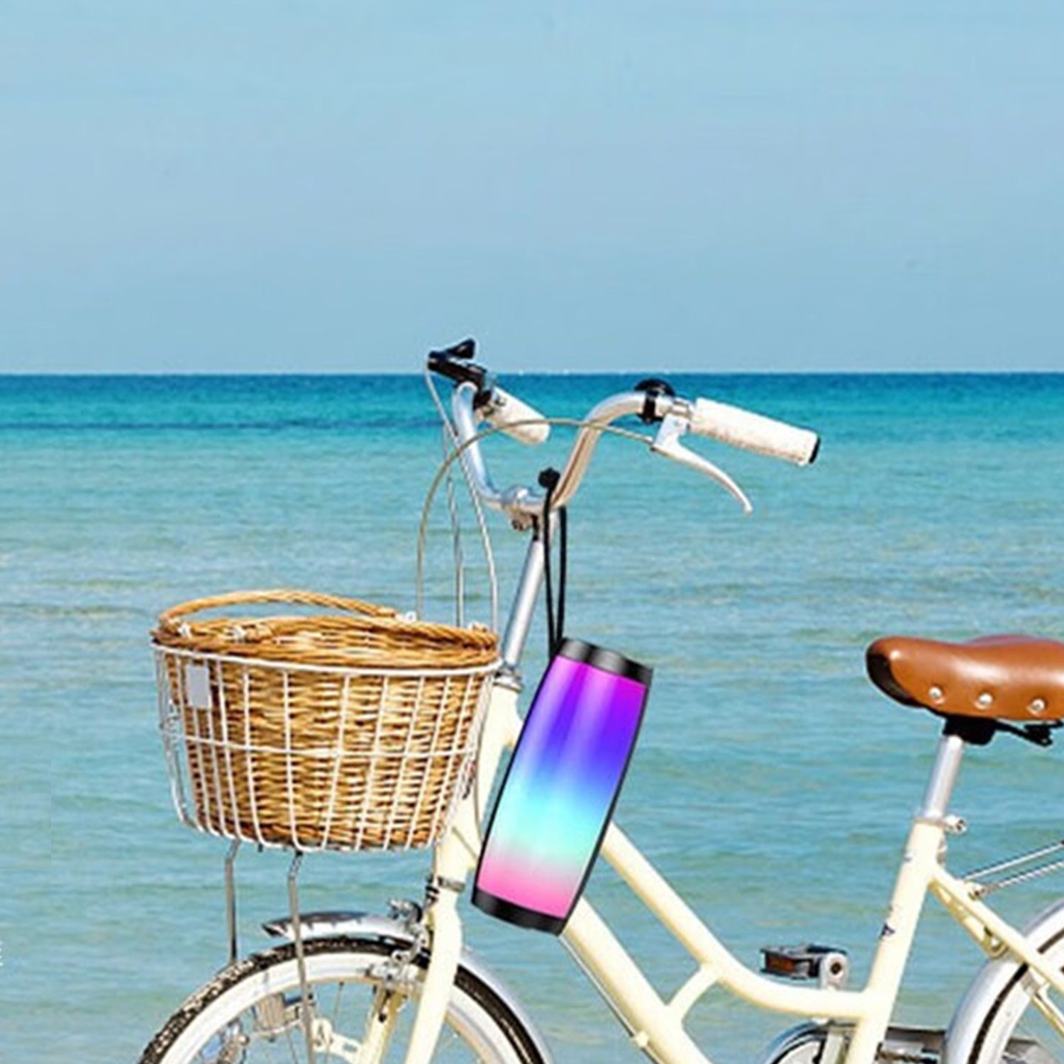 LED Flashing Light Portable Wireless Bluetooth Speaker