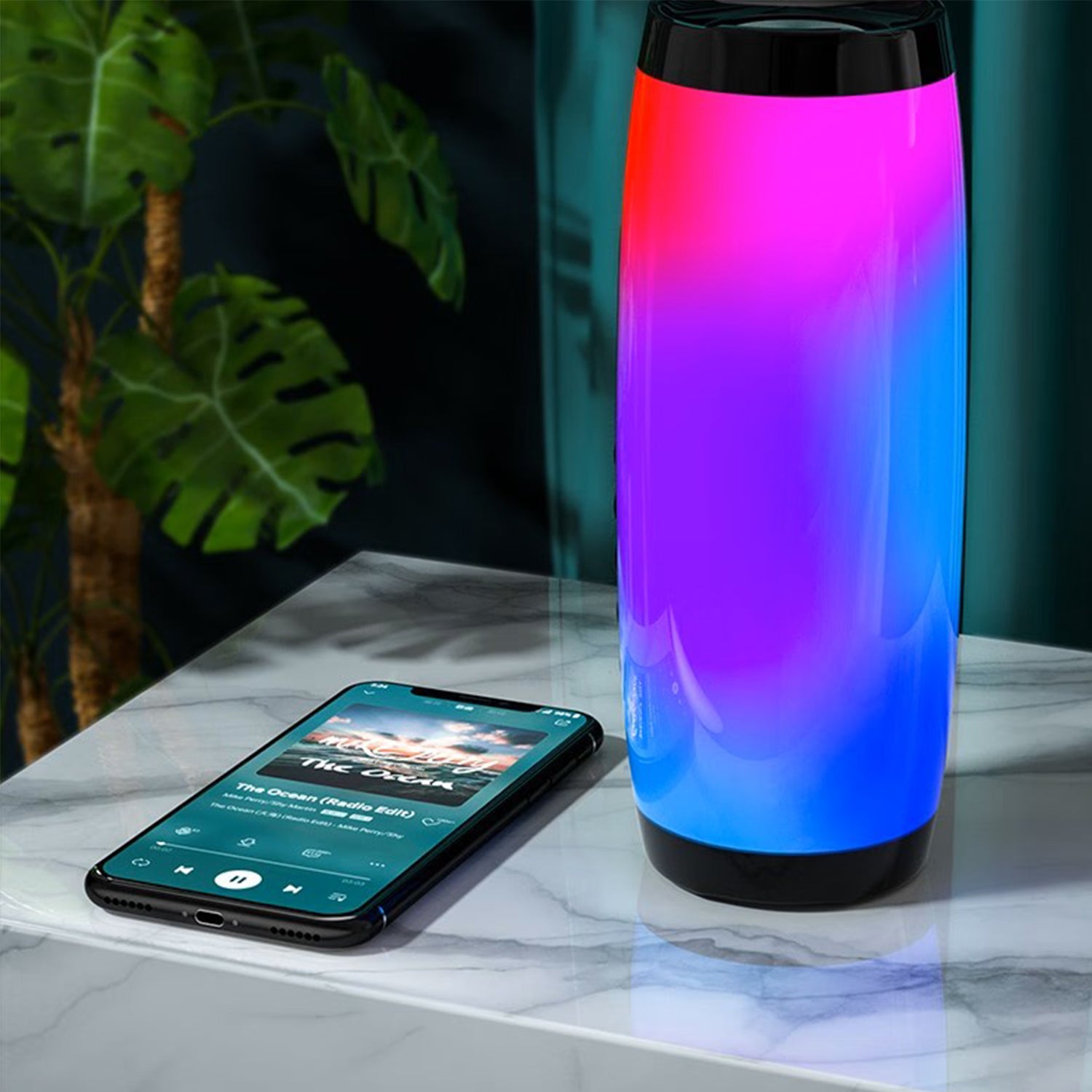 LED Flashing Light Portable Wireless Bluetooth Speaker