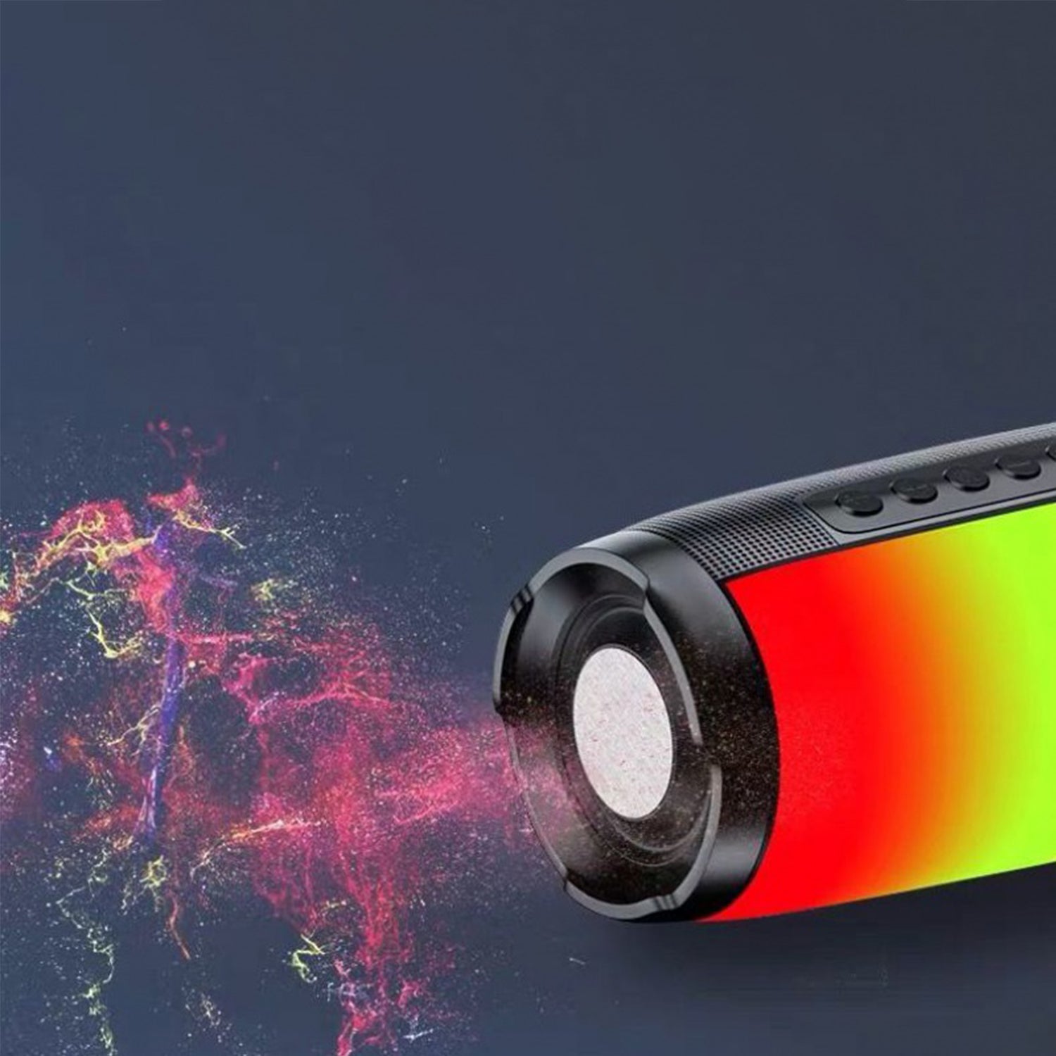 LED Flashing Light Portable Wireless Bluetooth Speaker