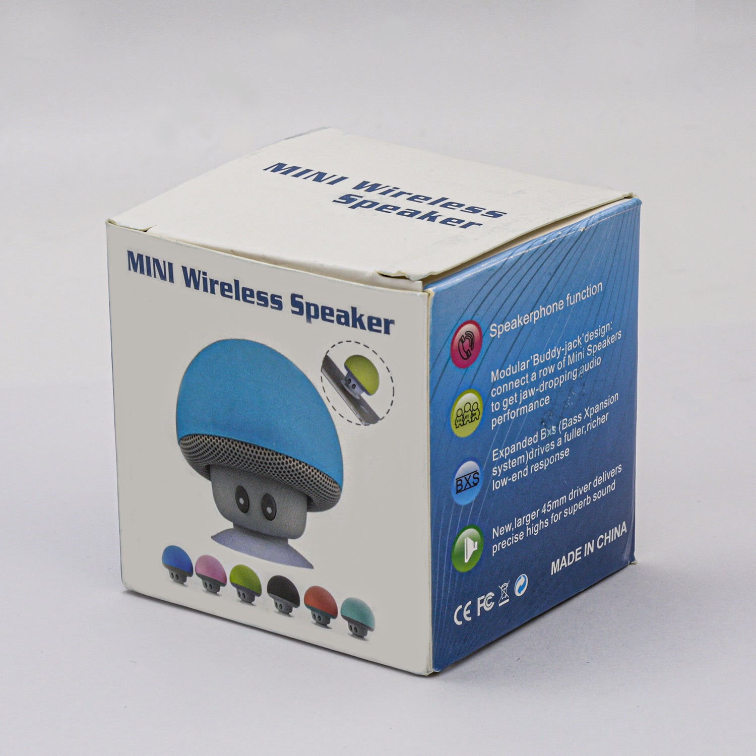 Mini mushroom Bluetooth wireless speaker, which can be used as a mobile phone support