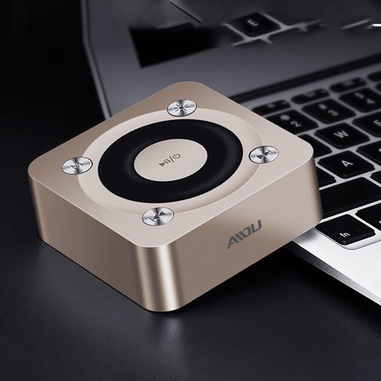 Wireless Phone Mini Stereo Colorful Lights Portable Small Steel Gun Bass Bluetooth Speaker