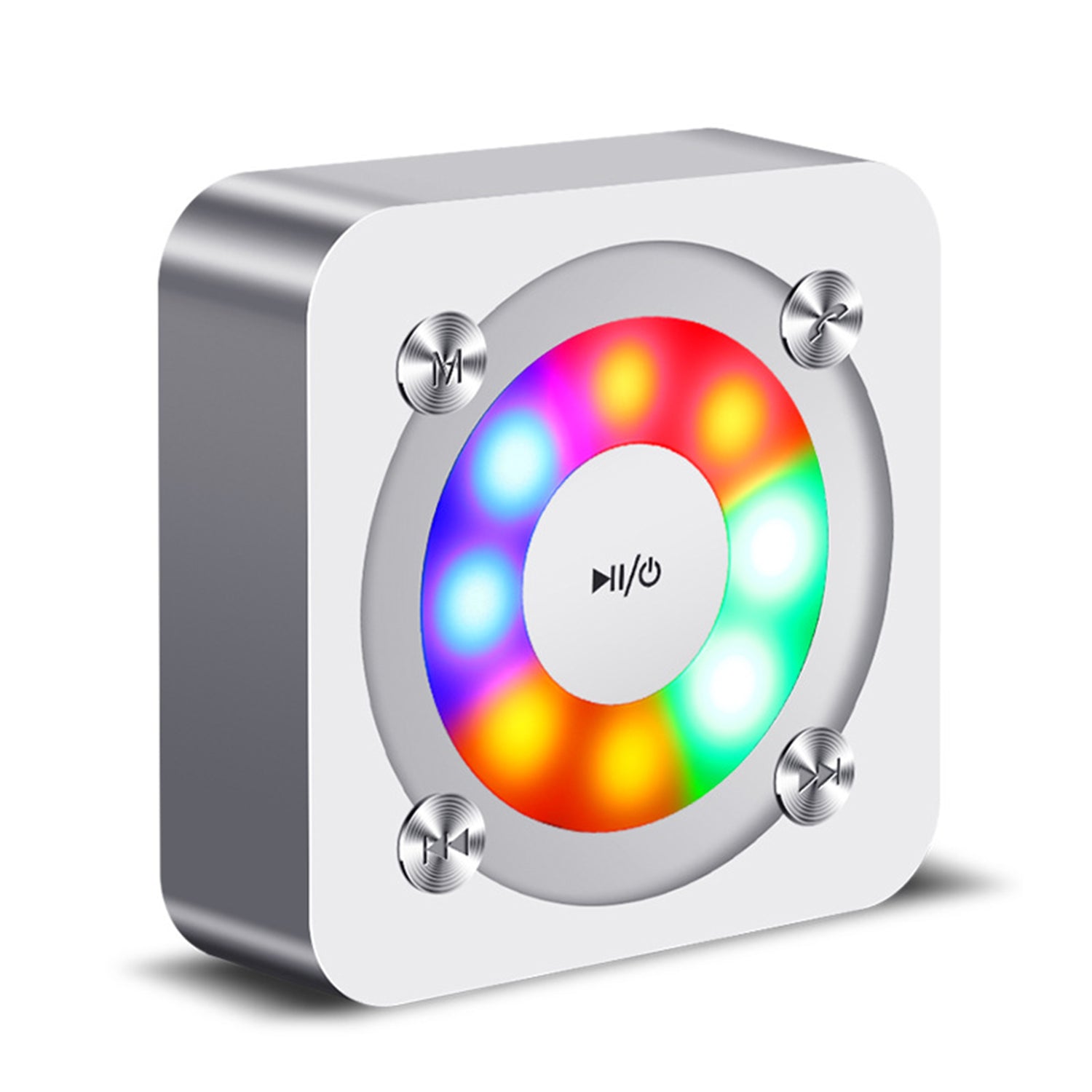 Wireless Phone Mini Stereo Colorful Lights Portable Small Steel Gun Bass Bluetooth Speaker