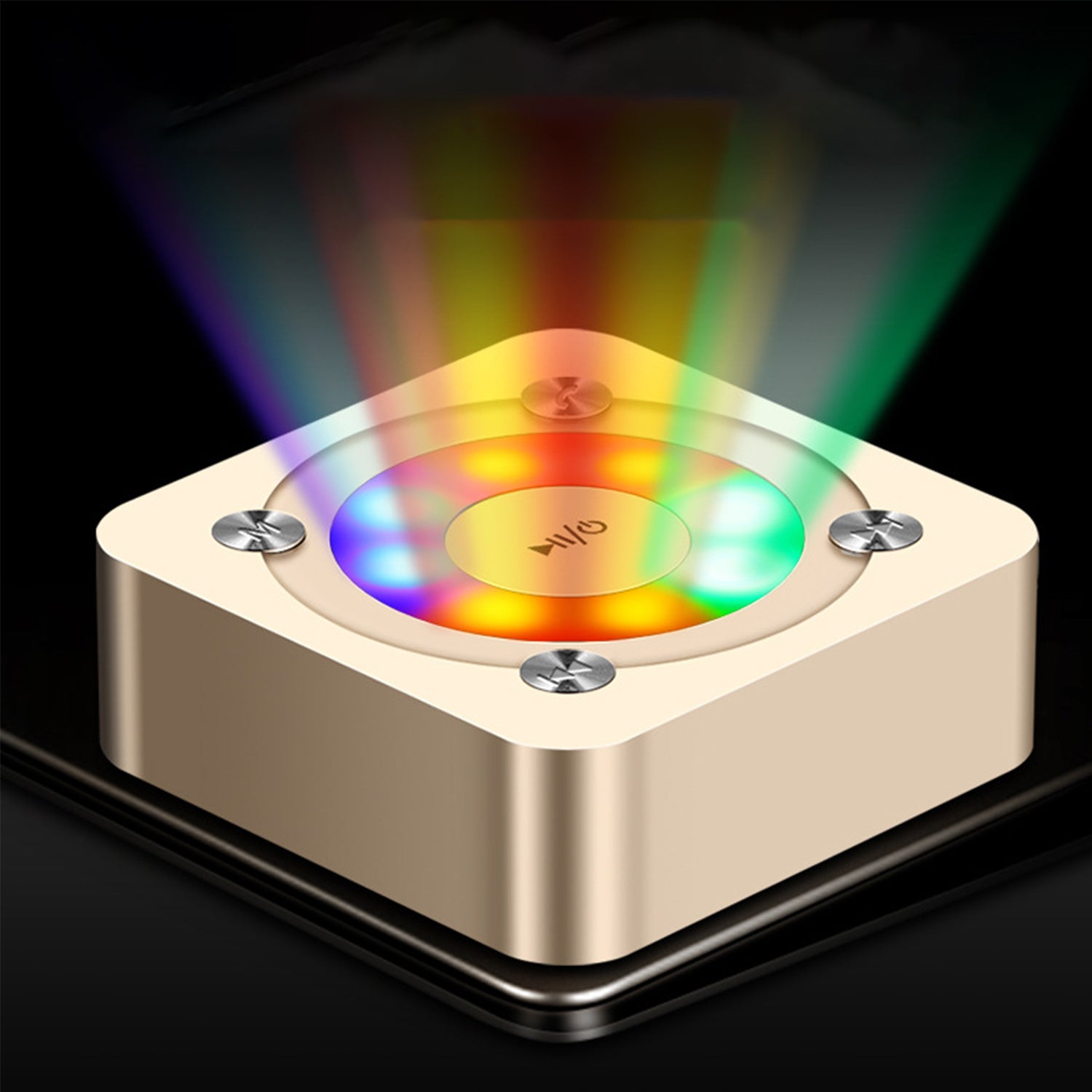 Wireless Phone Mini Stereo Colorful Lights Portable Small Steel Gun Bass Bluetooth Speaker