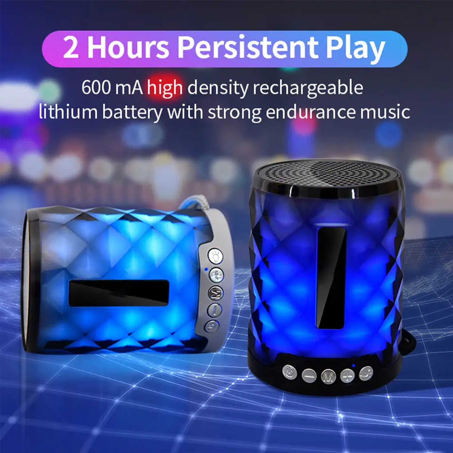Stereo Color Changing LED Bluetooth Speaker for All Wireless Devices