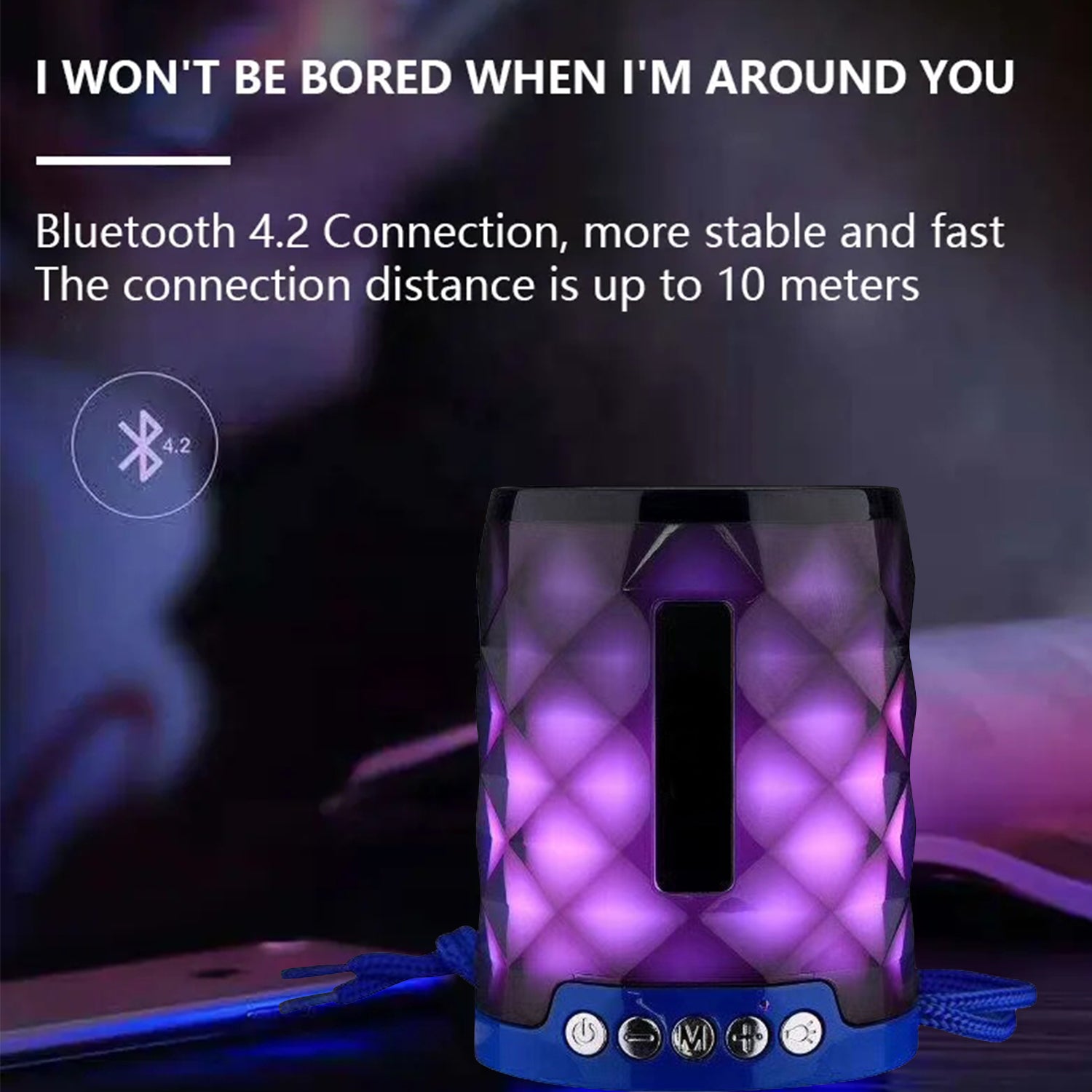 Stereo Color Changing LED Bluetooth Speaker for All Wireless Devices