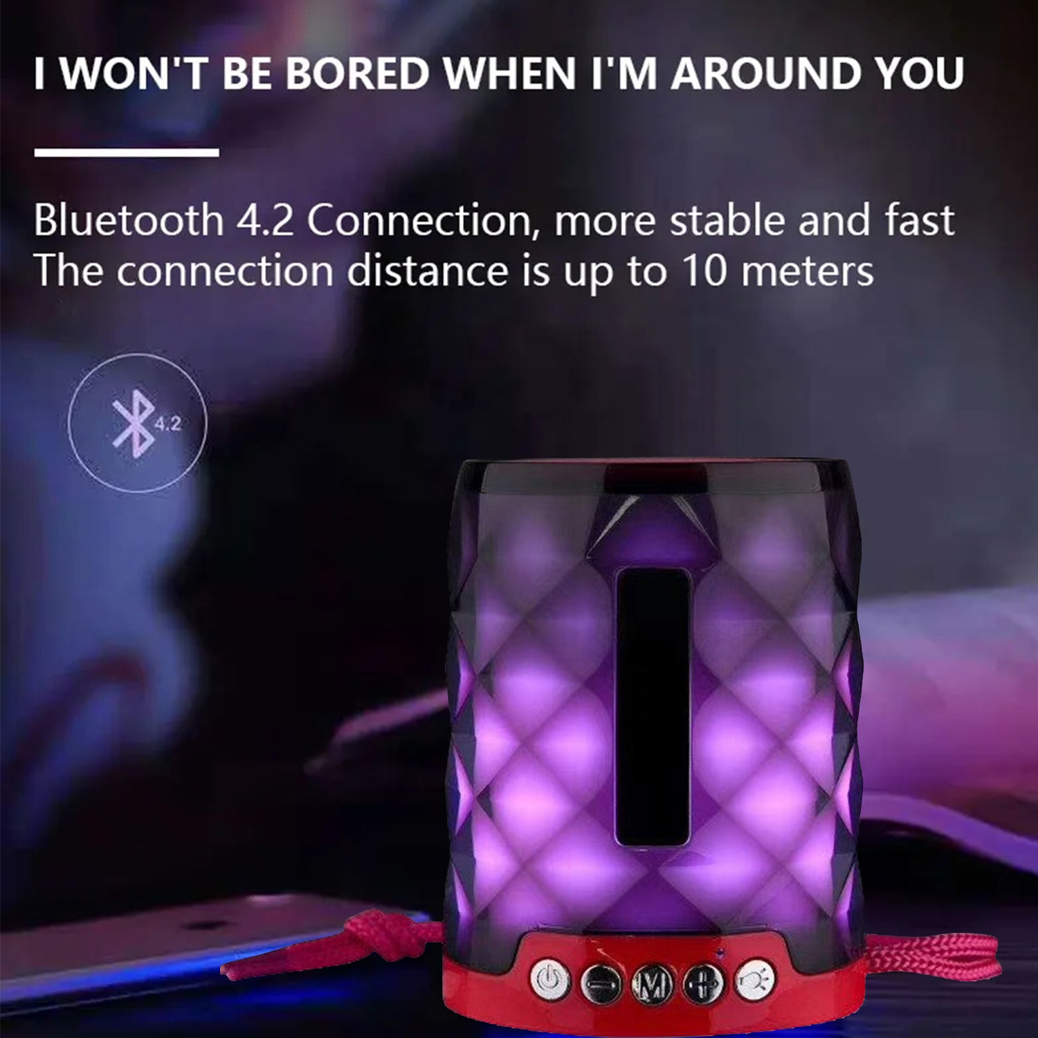 Stereo Color Changing LED Bluetooth Speaker for All Wireless Devices