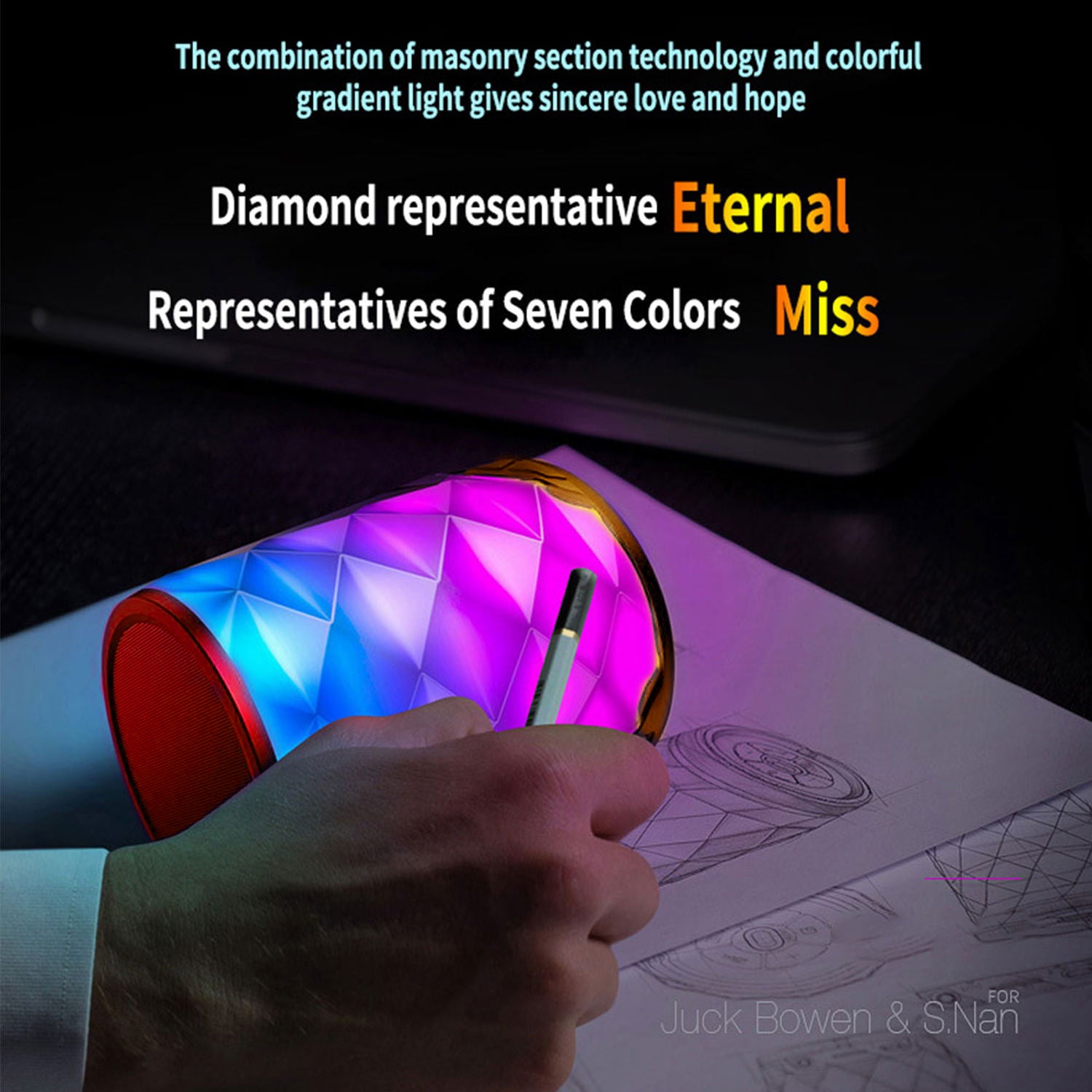 Stereo Color Changing LED Bluetooth Speaker for All Wireless Devices
