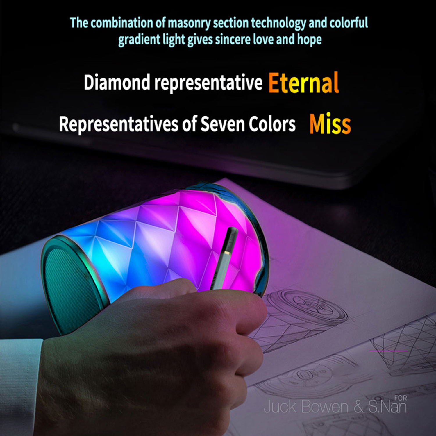 Stereo Color Changing LED Bluetooth Speaker for All Wireless Devices