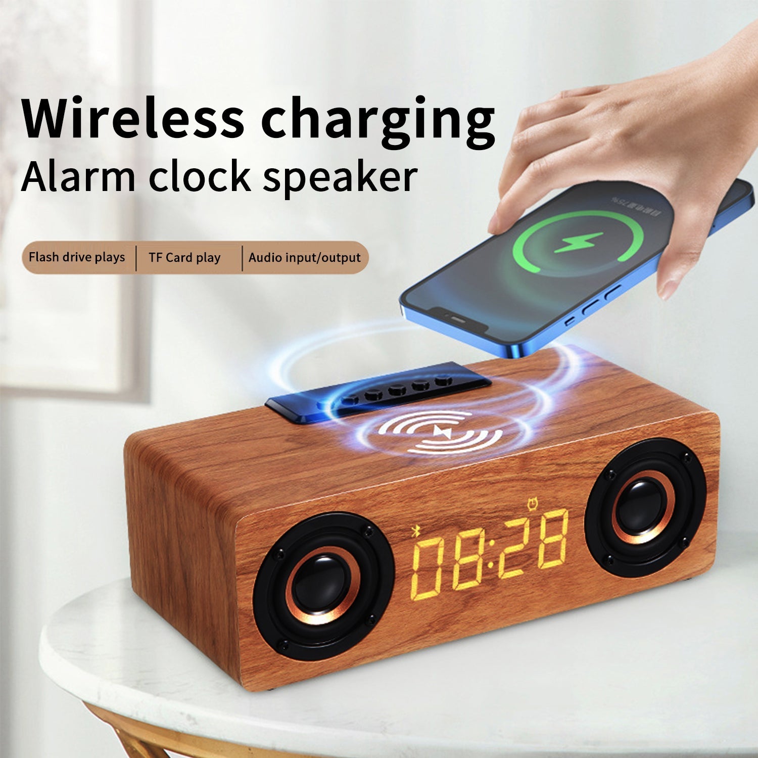 Retro Bluetooth Music Player with Phone Radio Charging
