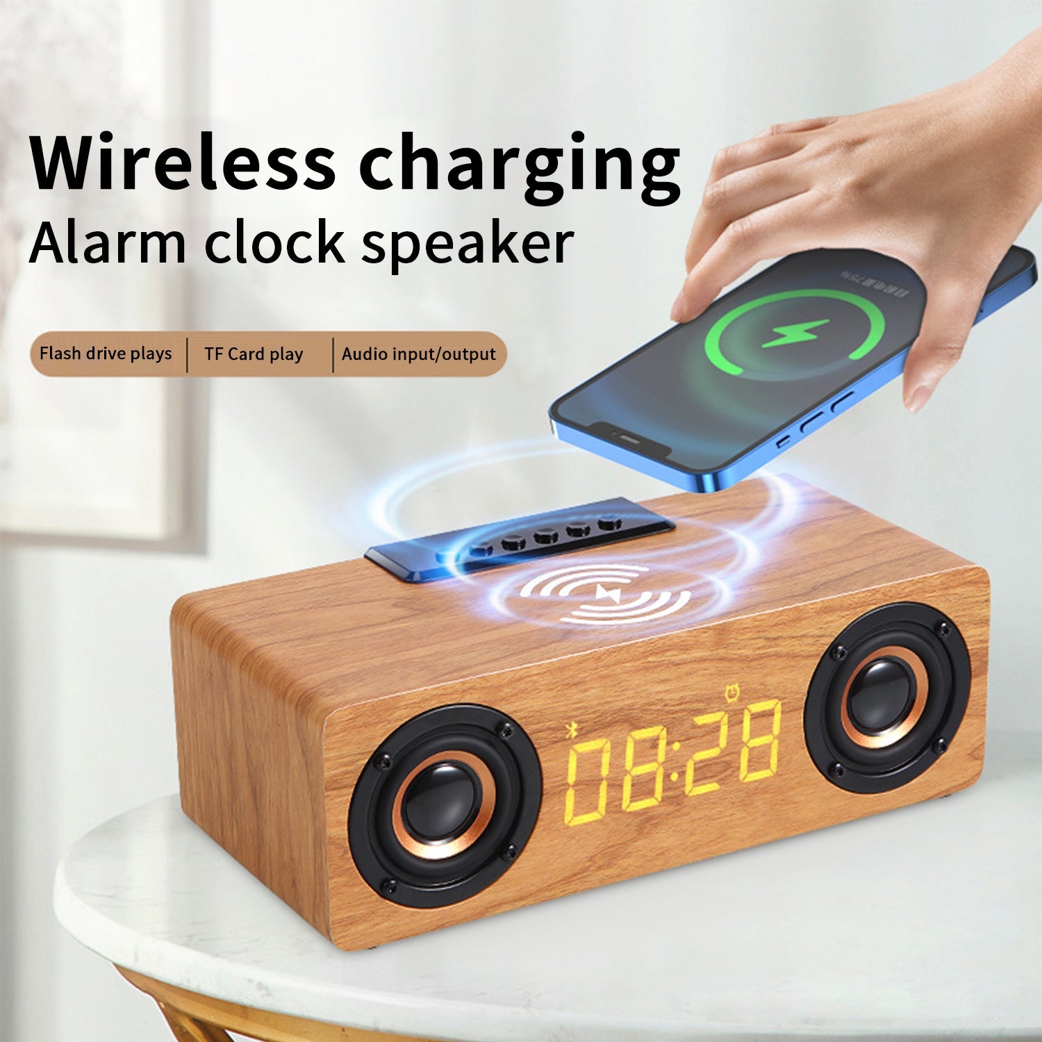 Retro Bluetooth Music Player with Phone Radio Charging