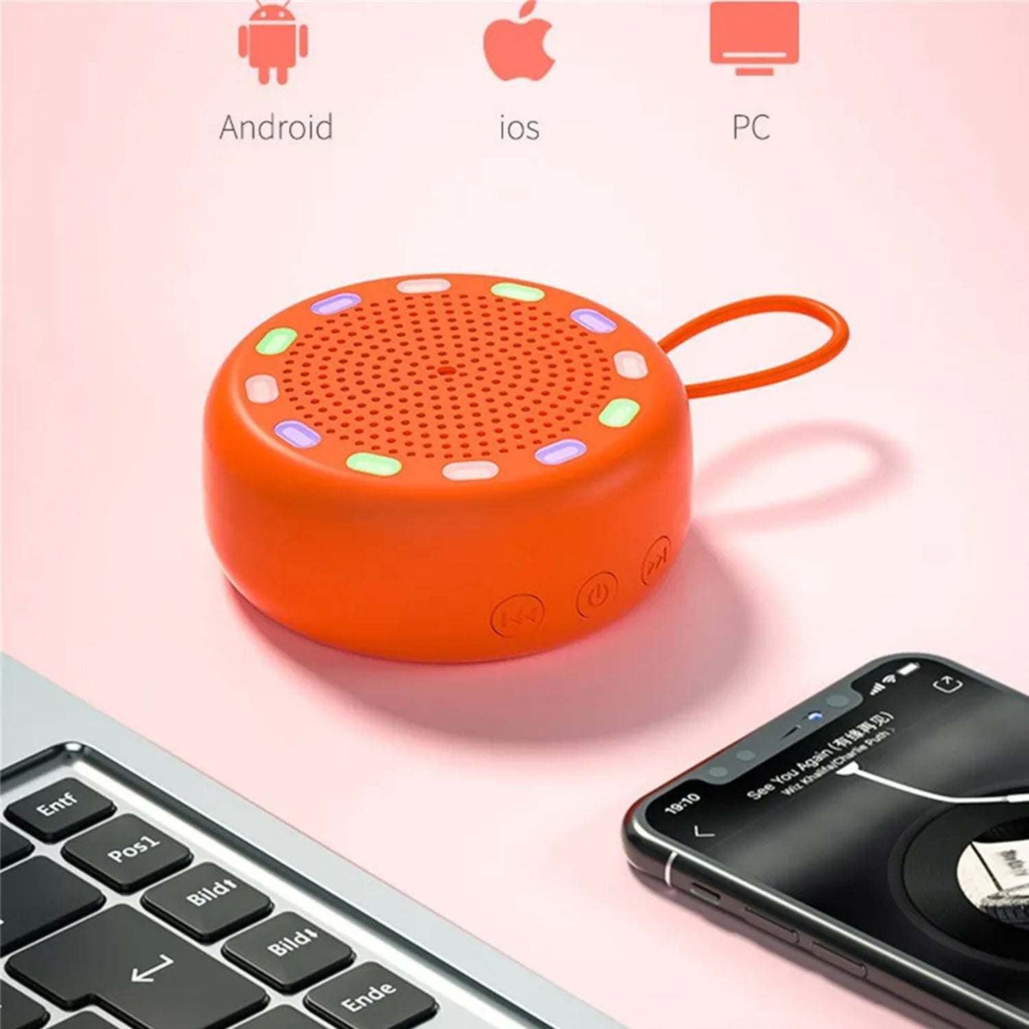 Wireless Bluetooth Speaker Fashion Colorful Subwoofer TWS small sound