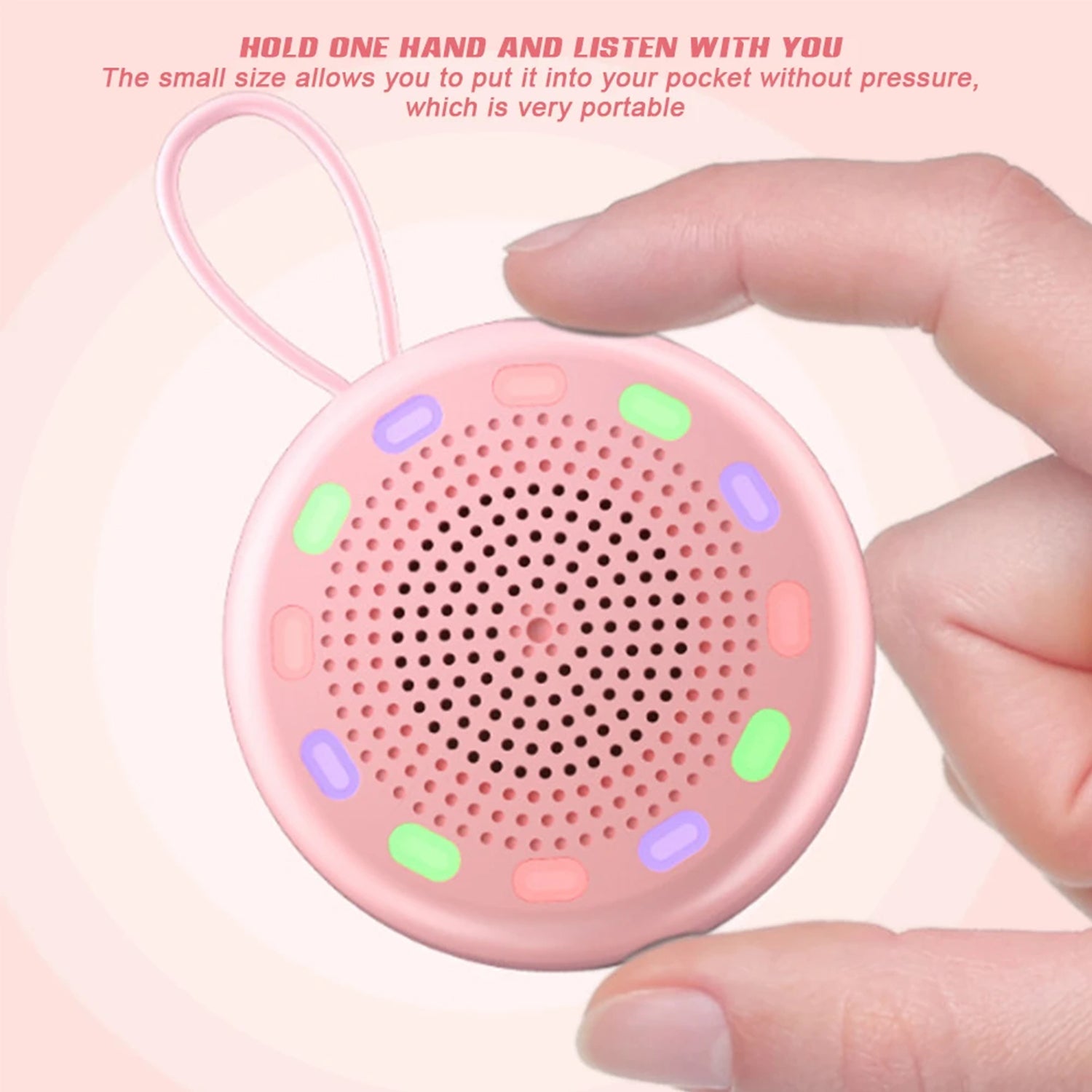 Wireless Bluetooth Speaker Fashion Colorful Subwoofer TWS small sound