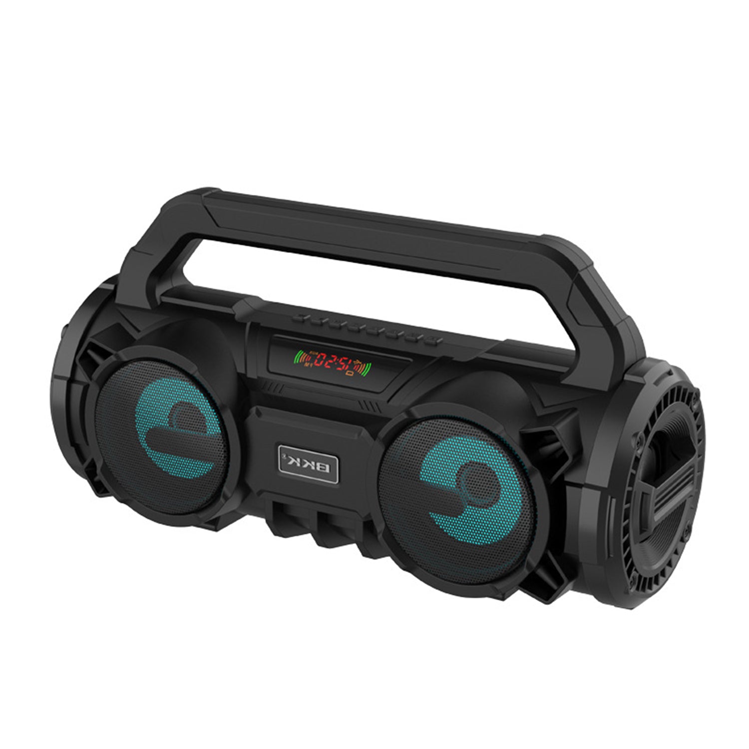 Wireless card insertion portable Double horn Bluetooth speaker-Black