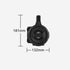 Wireless card insertion portable Double horn Bluetooth speaker-Black
