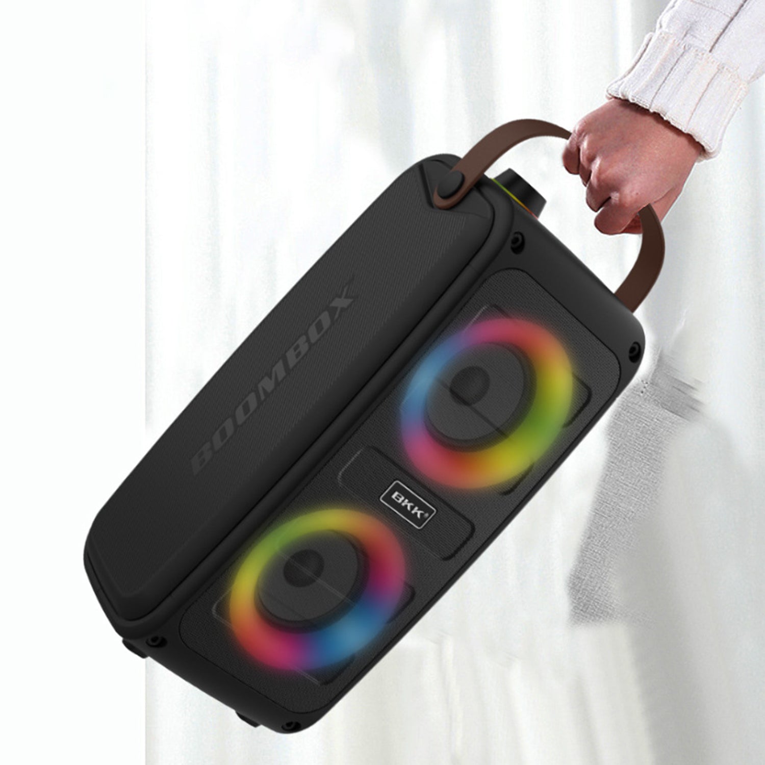 Wireless dazzle colour portable  Bluetooth speaker-Black