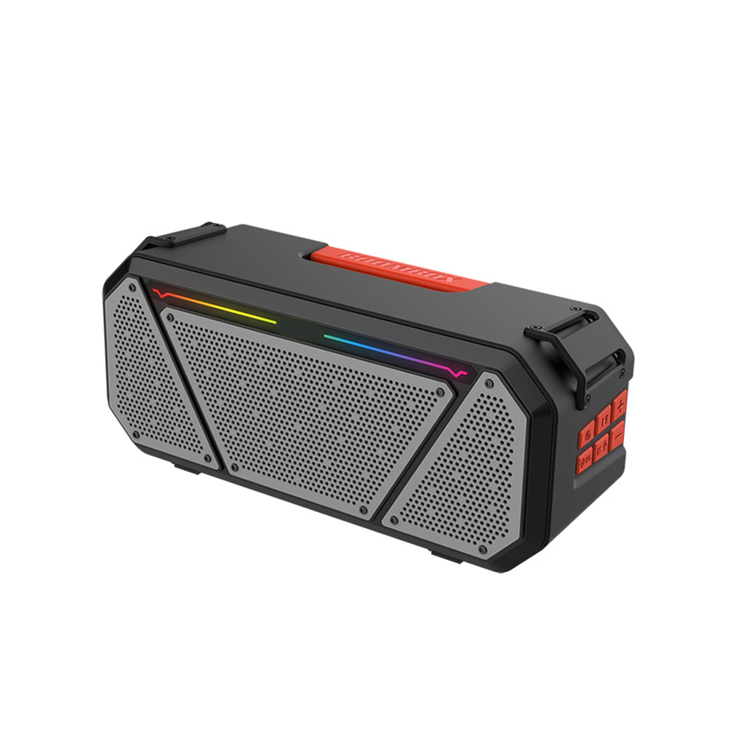 Wireless dazzle colour outdoor karaoke remote controller Bluetooth speaker-Black