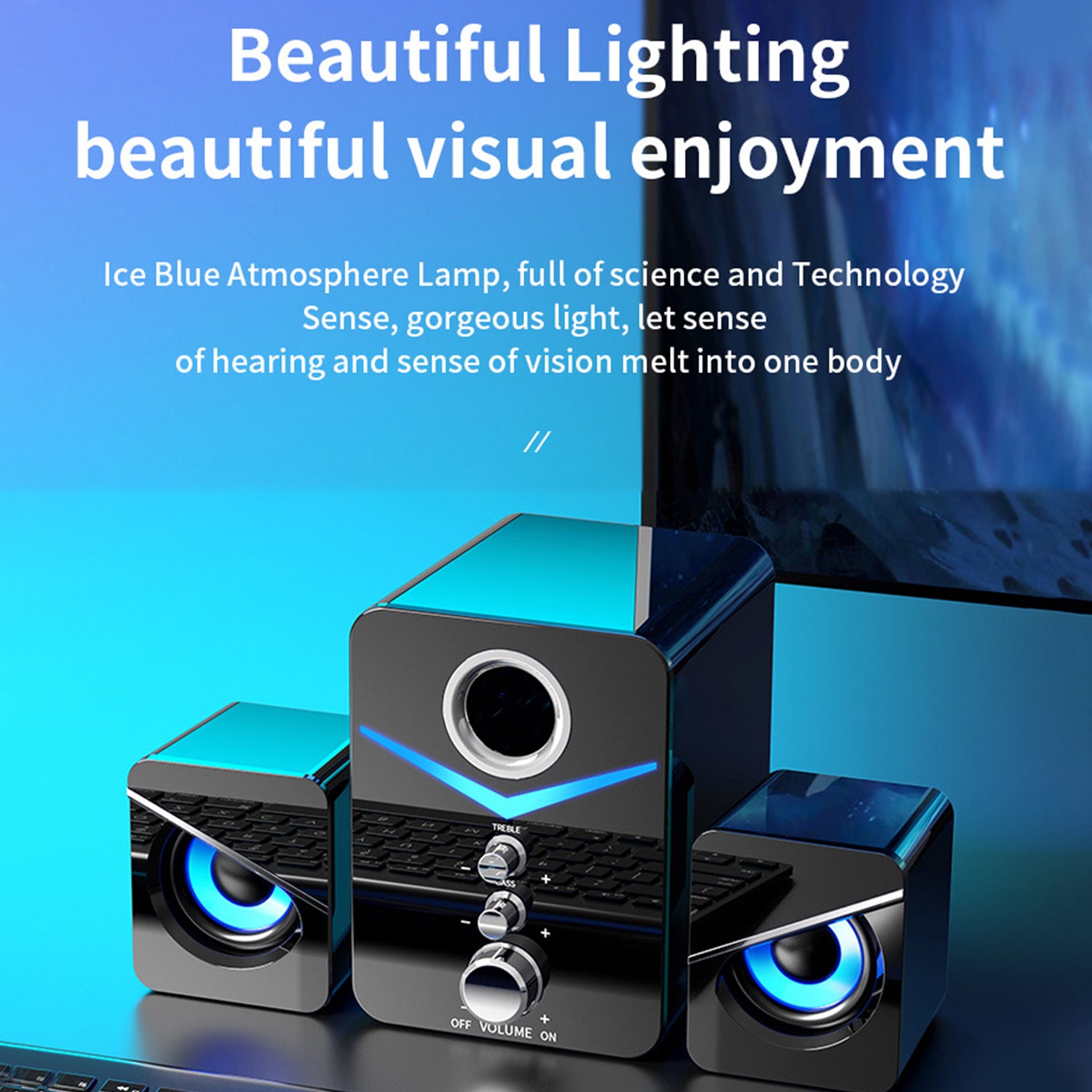Wireless Bluetooth desktop laptop speaker