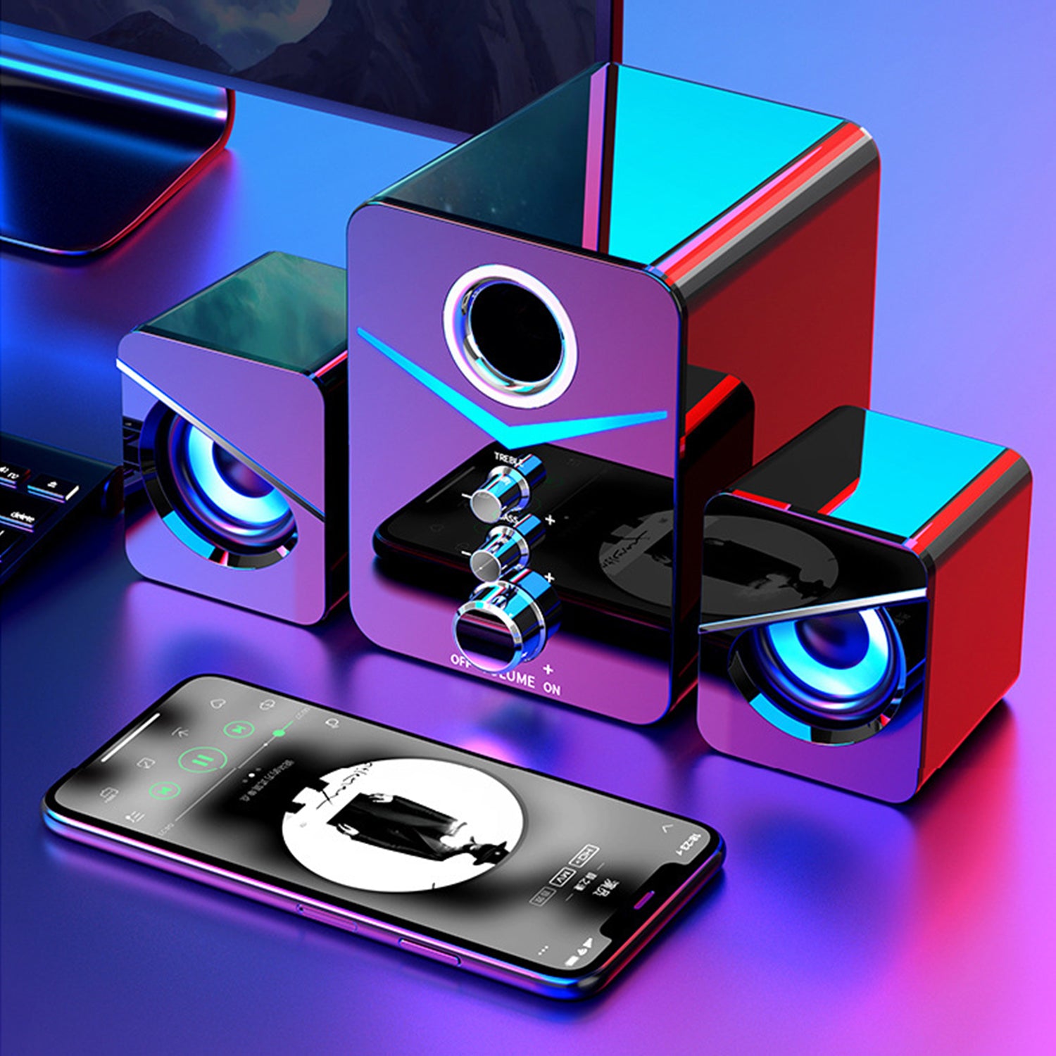 Wireless Bluetooth desktop laptop speaker