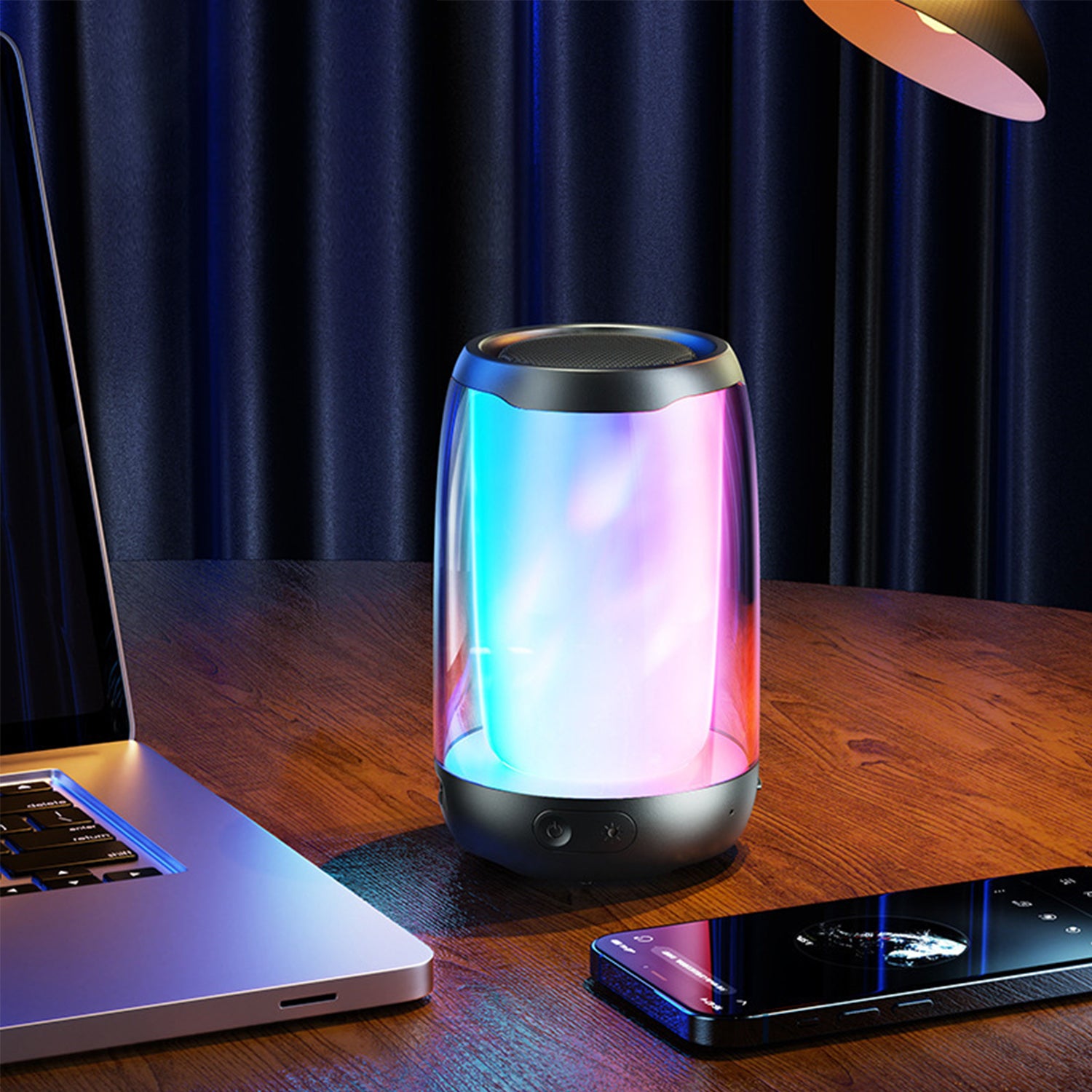 Wireless Bluetooth  subwoofer  colorful card flash stereo