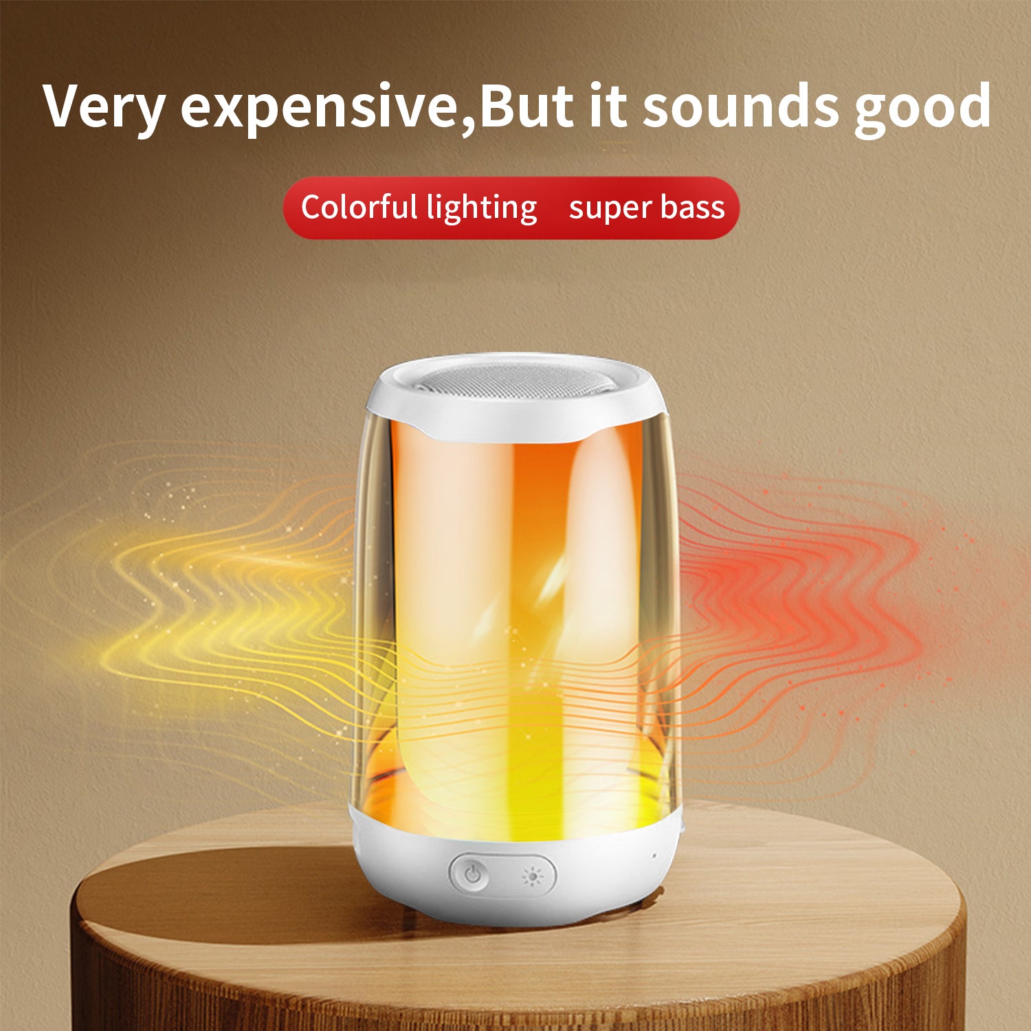 Wireless Bluetooth  subwoofer  colorful card flash stereo