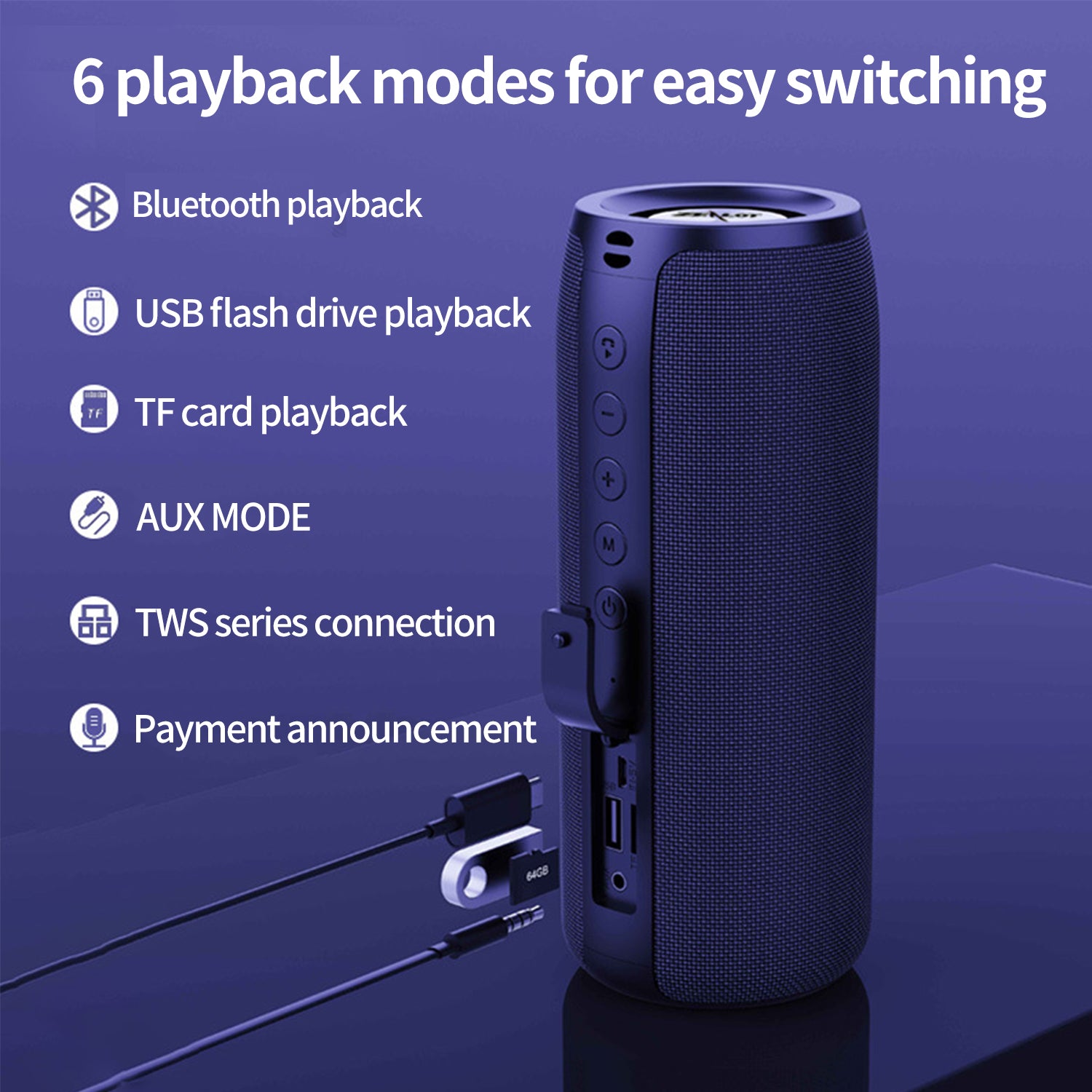 Wireless Bluetooth Outdoor Portable Speaker