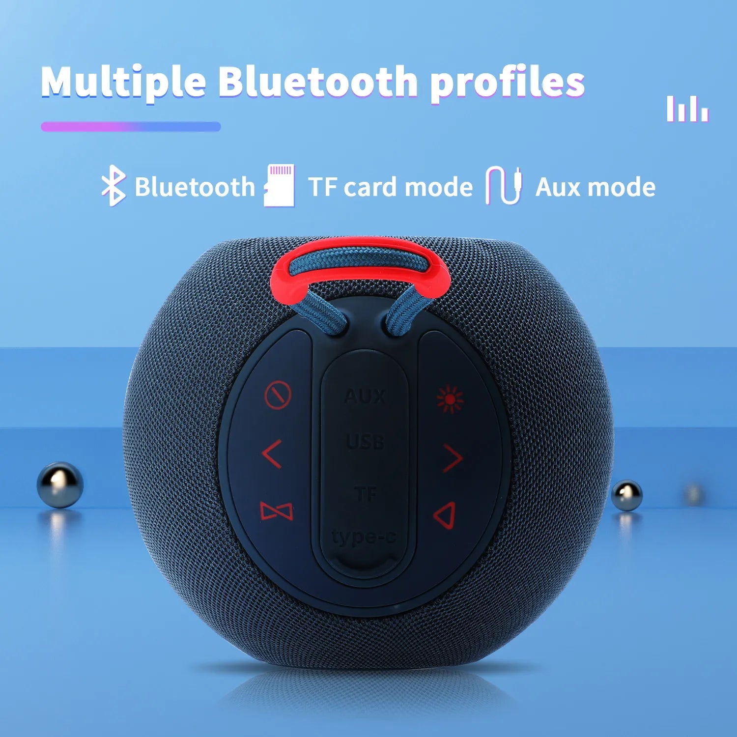 Wireless Bluetooth Bass Waterproof Portable Outdoor Speaker