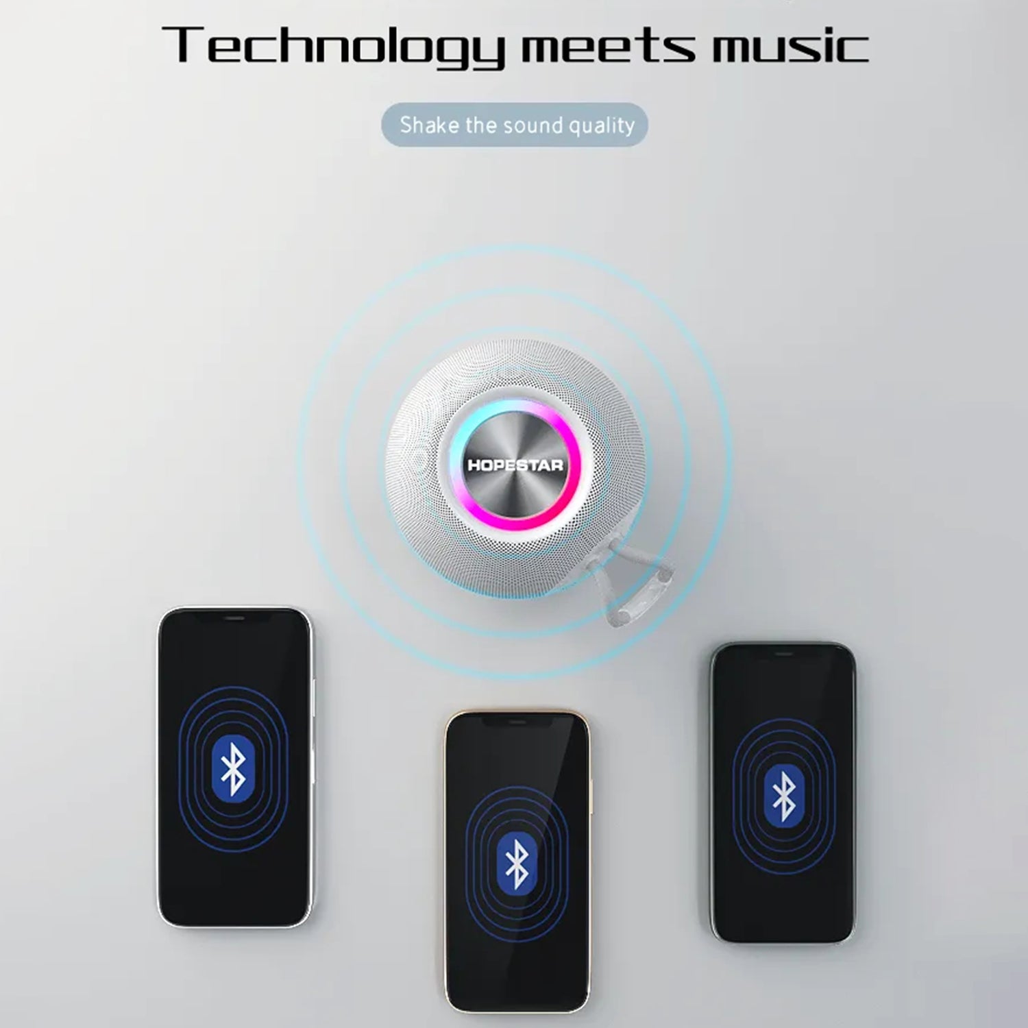 Wireless Bluetooth Bass Waterproof Portable Outdoor Speaker