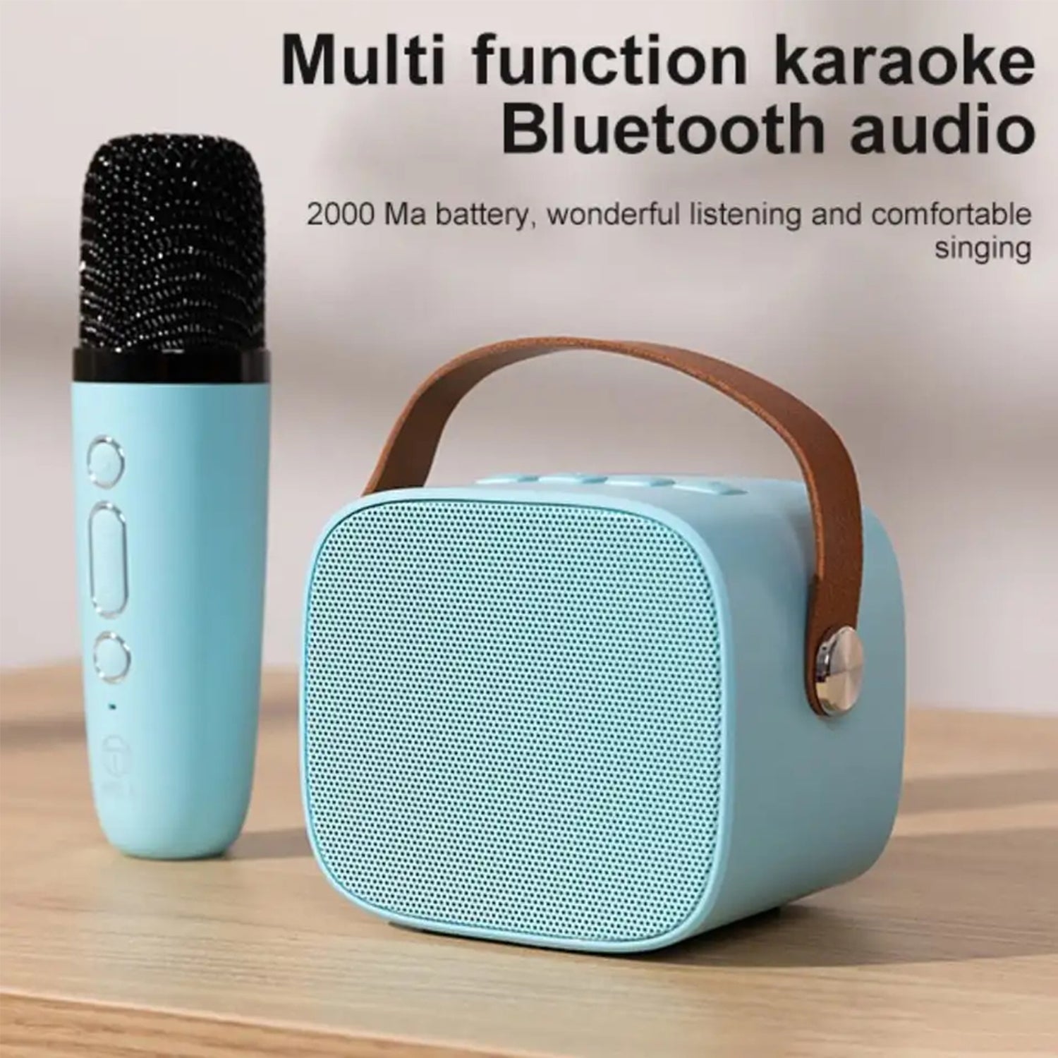 Hand Carry Bluetooth karaoke Sound With Microphone Set,All in One