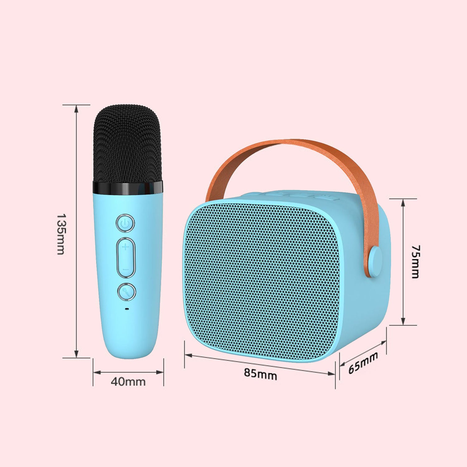 Hand Carry Bluetooth karaoke Sound With Microphone Set,All in One