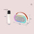 Wireless Bluetooth Colorful Light Outdoor Sound Dual Microphone Set