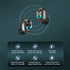 Bluetooth Headset 5.0 touch controlled wireless earbuds automatically paired with a portable charging box