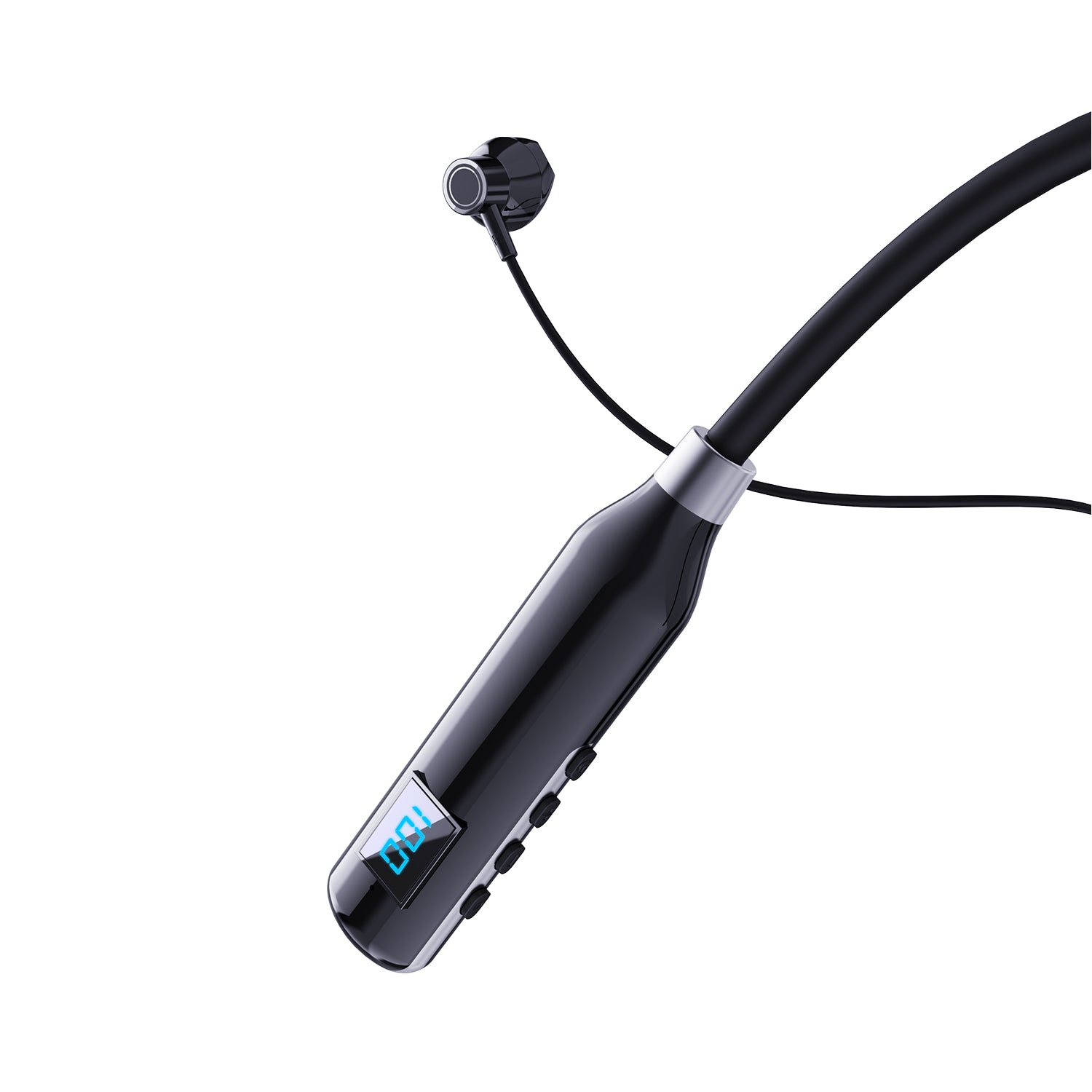 Large Battery Long Range Display Sports Neck 5.2 bluetooth headset