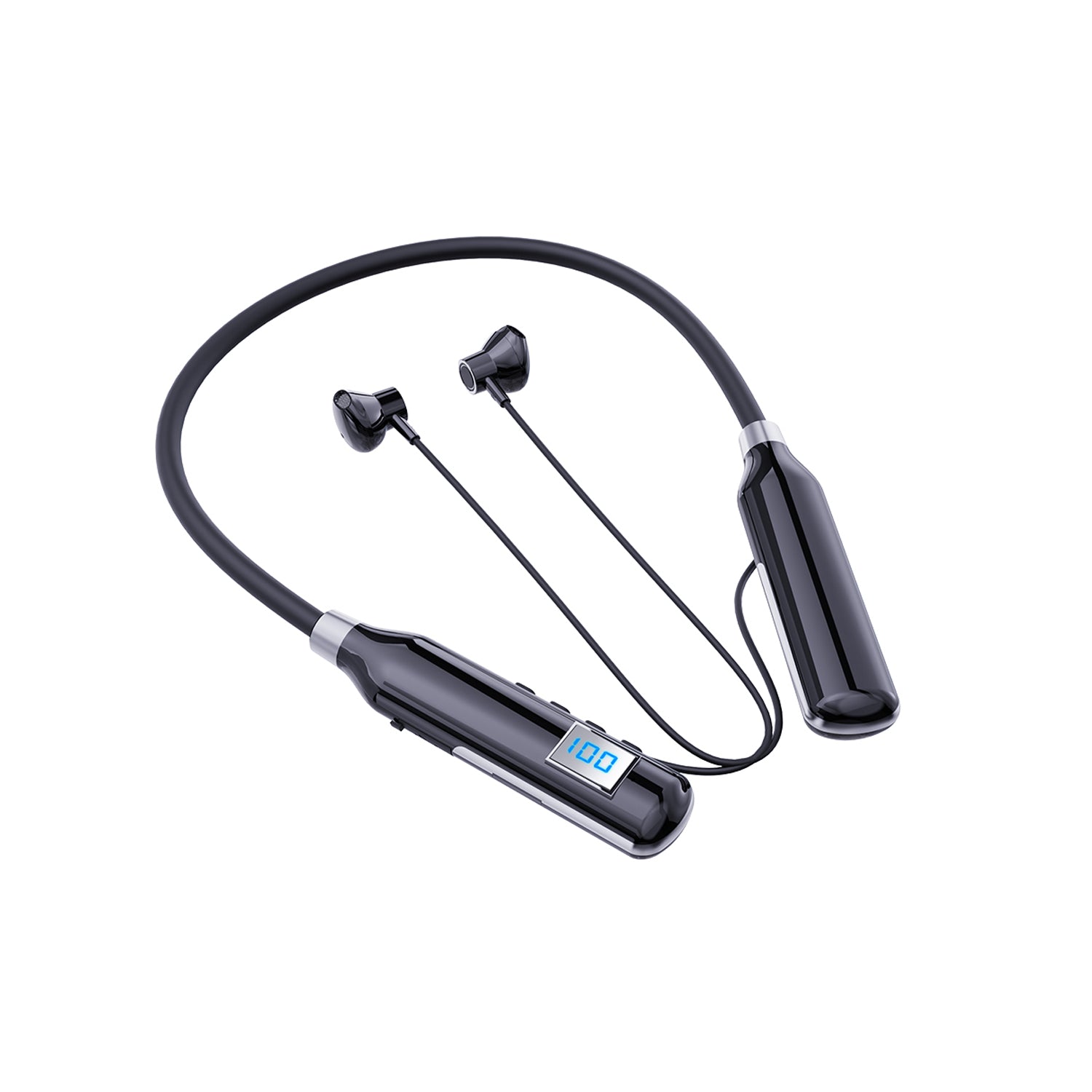 Large Battery Long Range Display Sports Neck 5.2 bluetooth headset
