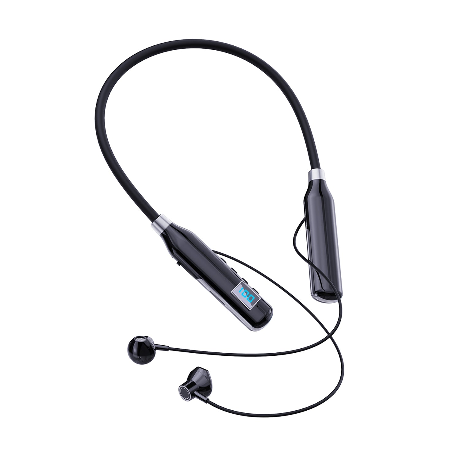 Large Battery Long Range Display Sports Neck 5.2 bluetooth headset