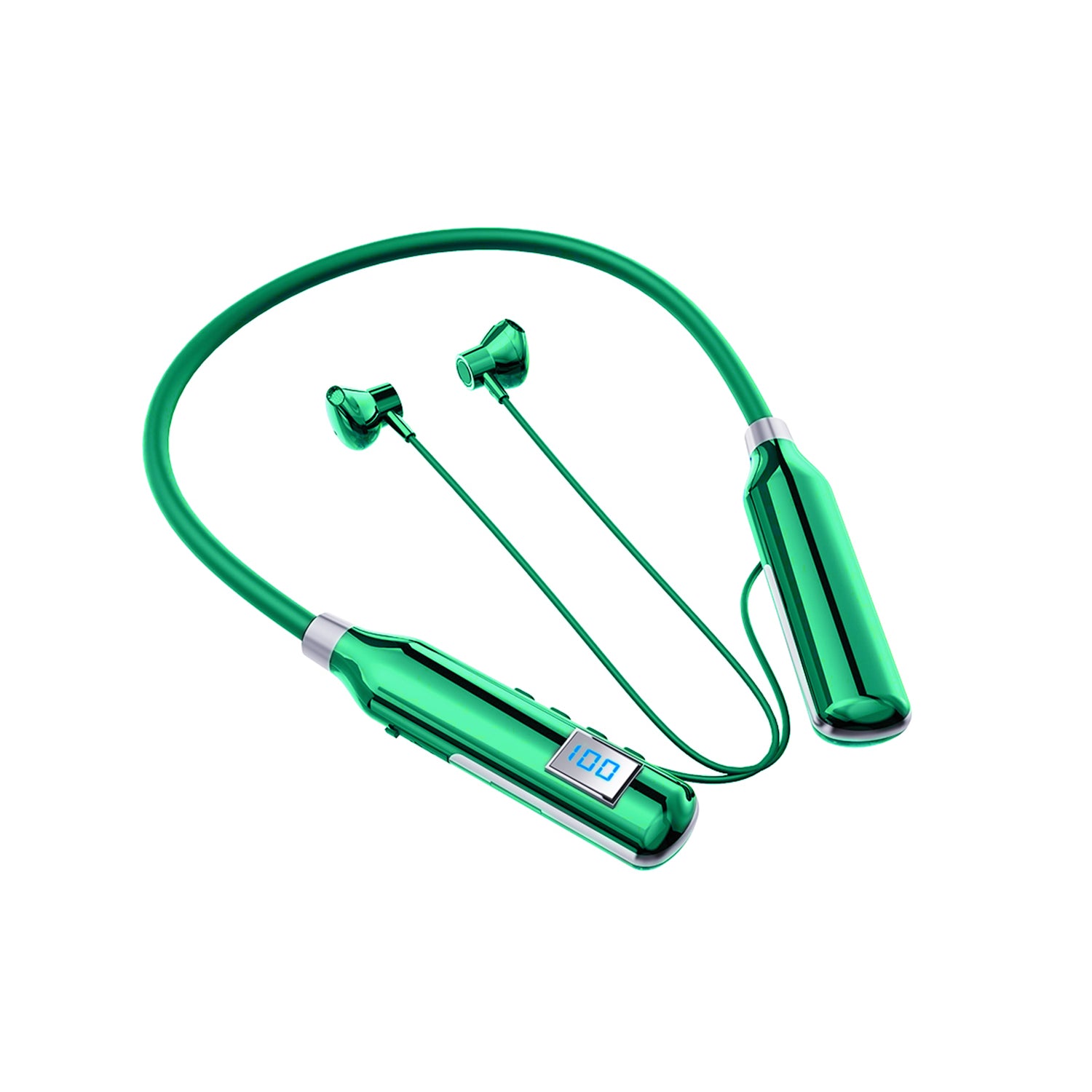 Large Battery Long Range Display Sports Neck 5.2 bluetooth headset