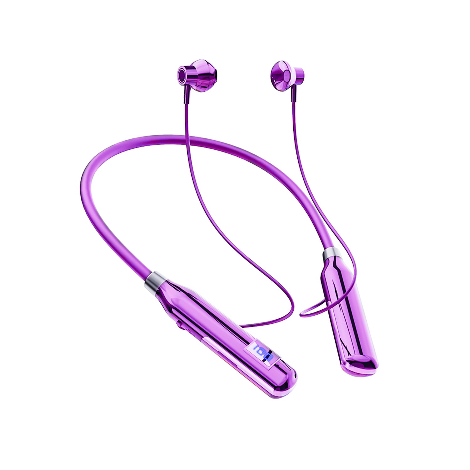 Large Battery Long Range Display Sports Neck 5.2 bluetooth headset