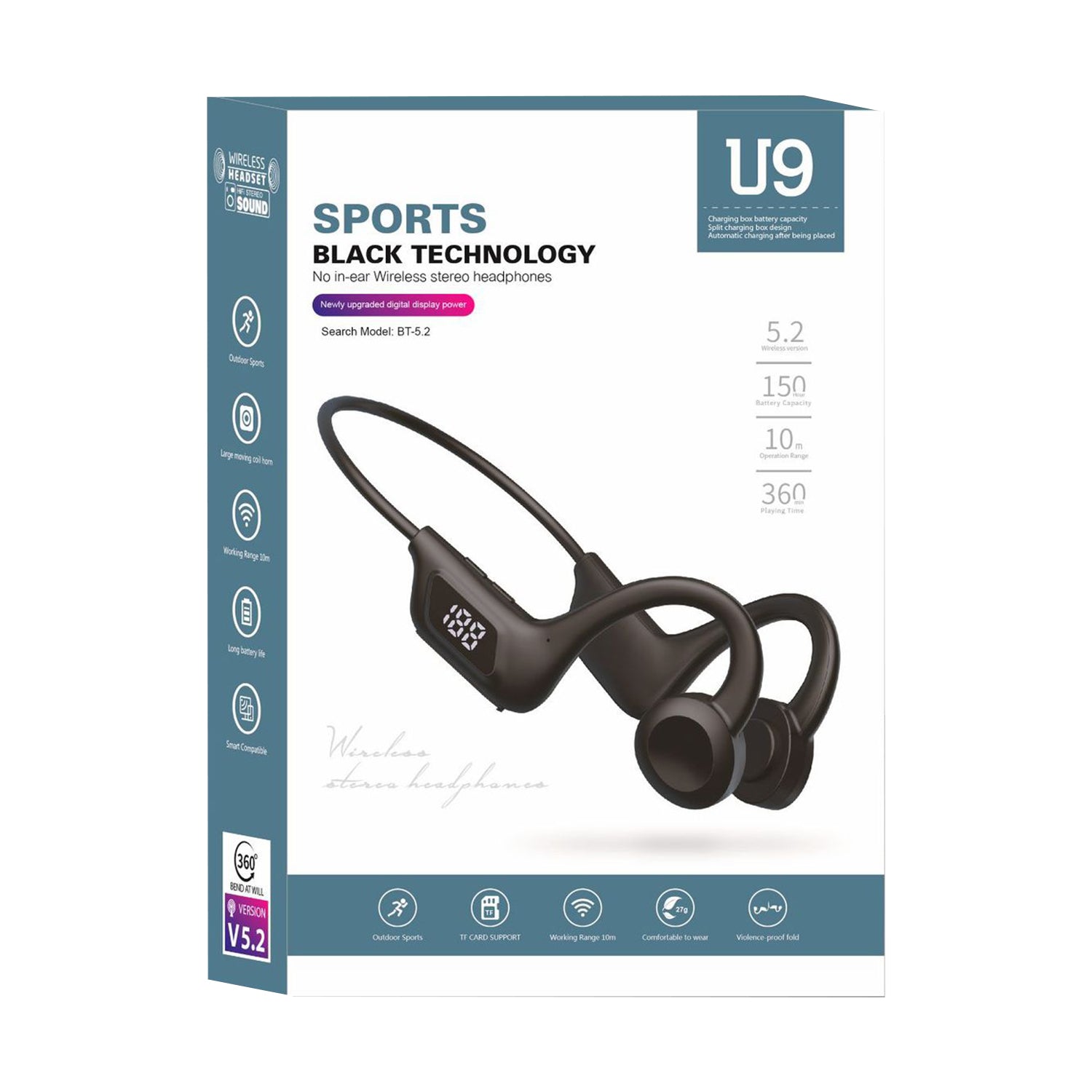 Blutooth sports close to ear headphones (not in-ear)