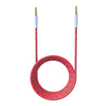 Nylon Braided AUX Audio Cable Compatible with Car/Home/Speaker/iPhone/ iPod