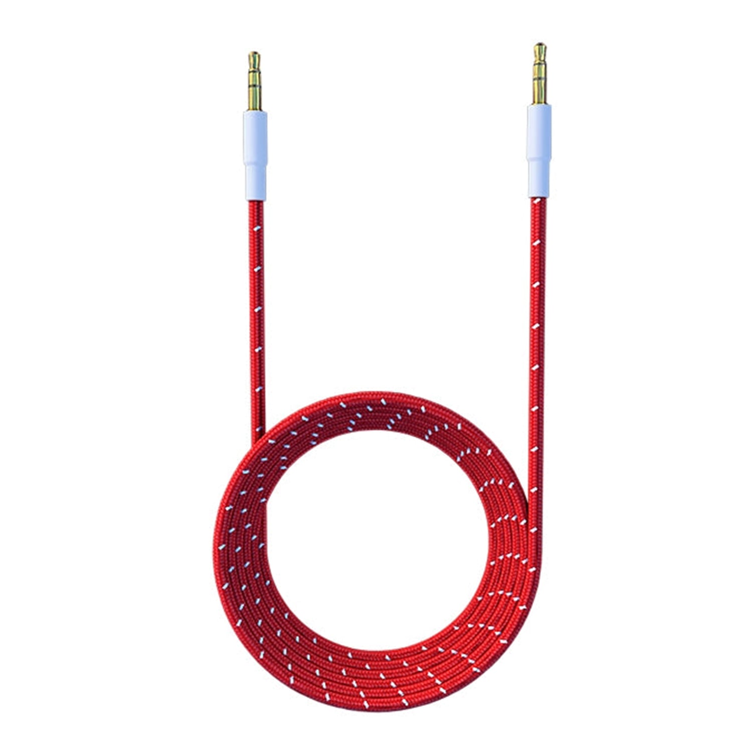 Nylon Braided AUX Audio Cable Compatible with Car/Home/Speaker/iPhone/ iPod