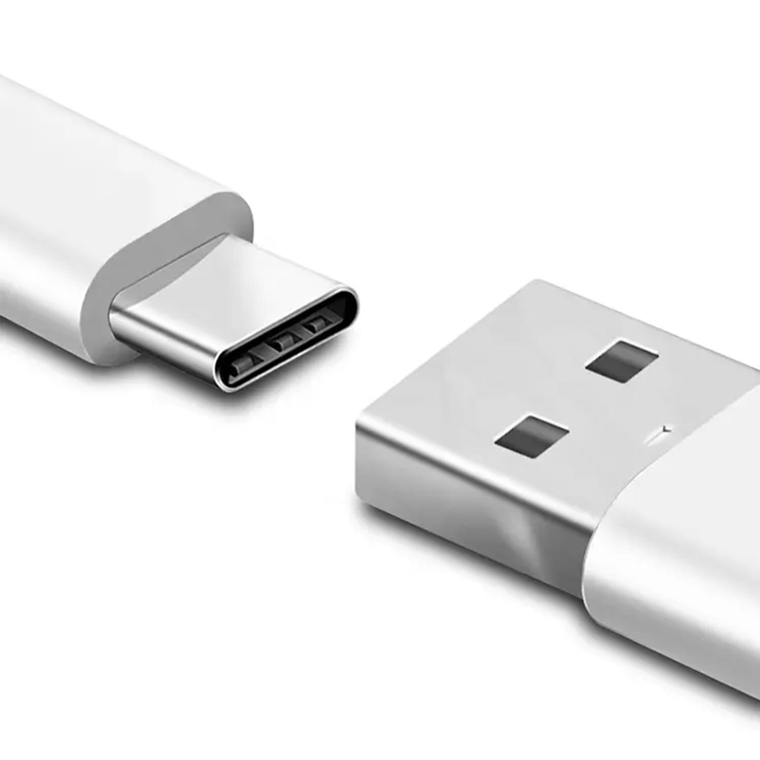 Heavy Duty  Fast Charging Sync USB Type-C Cable length (3FT)  -White