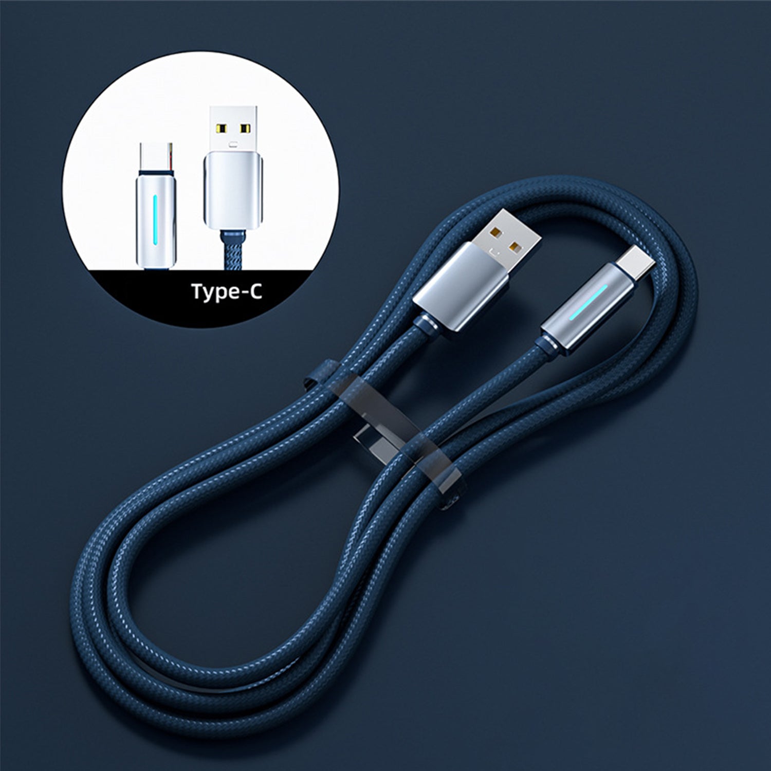 Nylon Woven USB to Type-C Data Fast Charge Cable Compatible With iPhone 15 Series