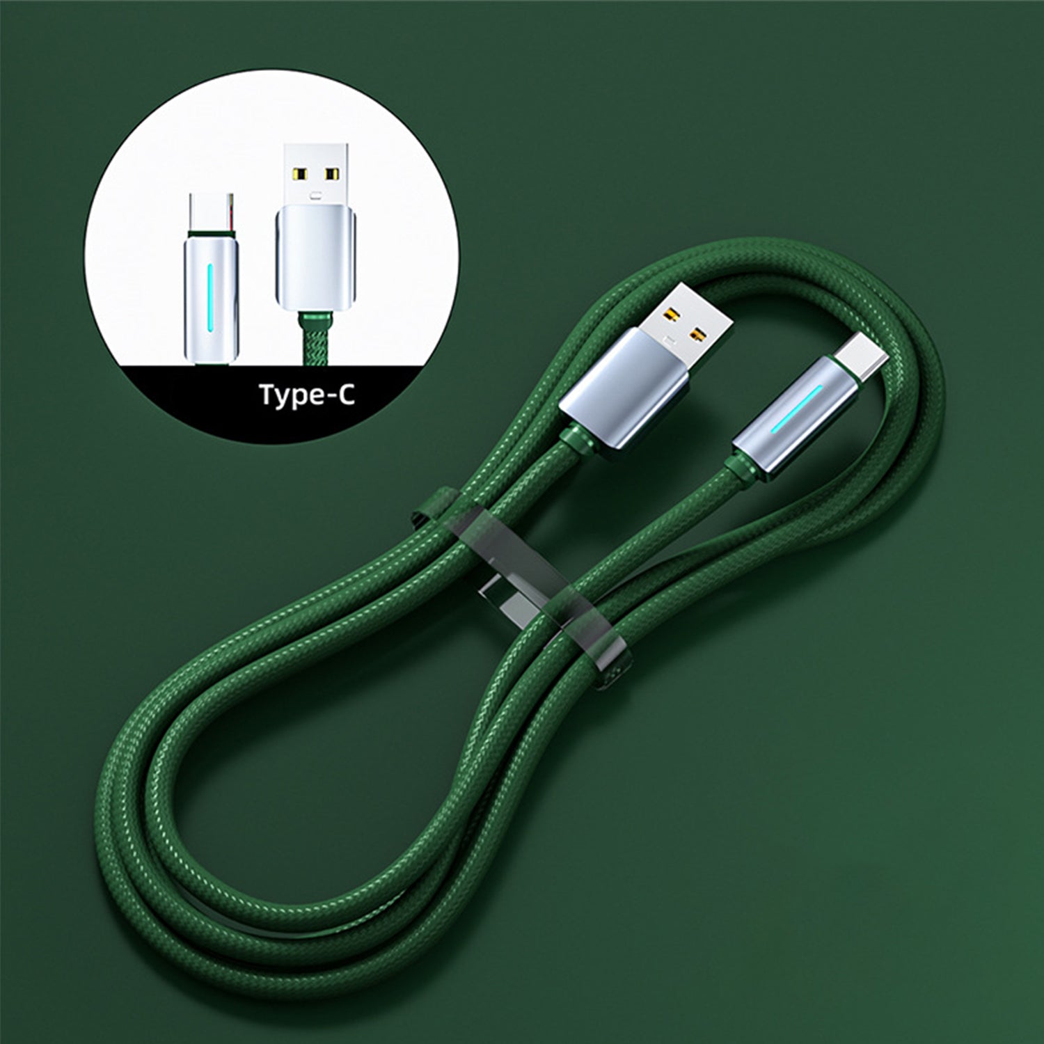Nylon Woven USB to Type-C Data Fast Charge Cable Compatible With iPhone 15 Series