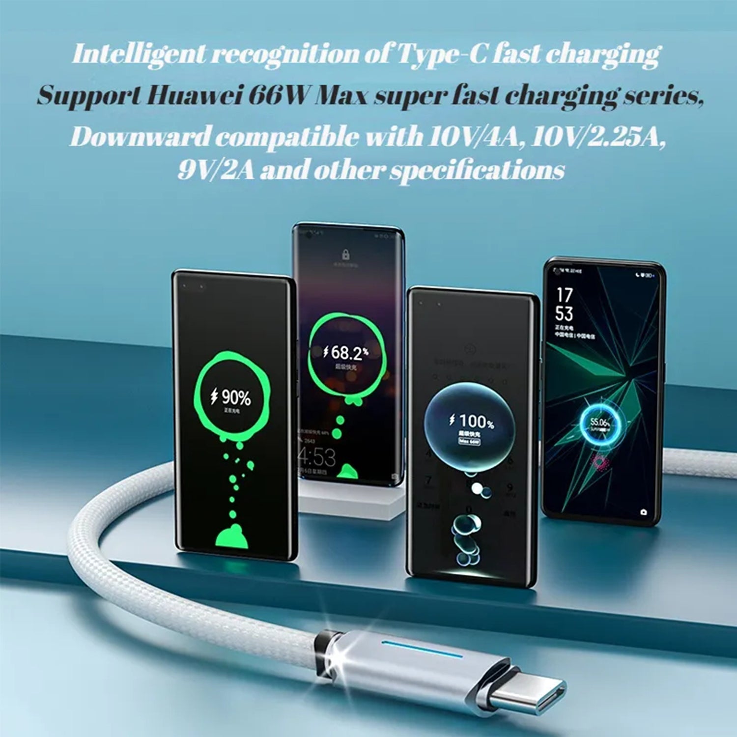 Nylon Woven USB to Type-C Data Fast Charge Cable Compatible With iPhone 15 Series